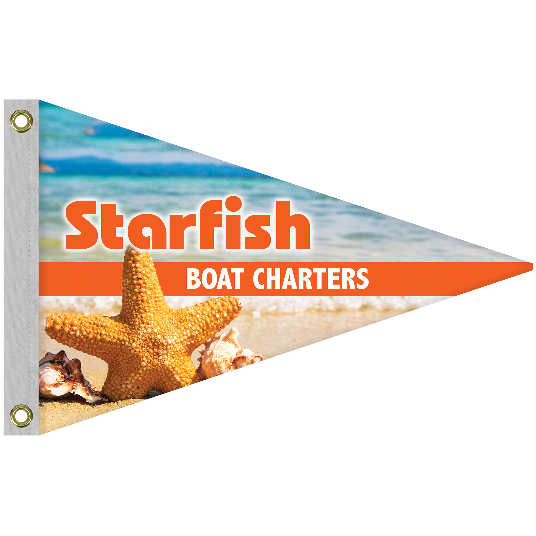 Single Reverse Knitted Polyester Pennant Boat Flag (24"x36") 14