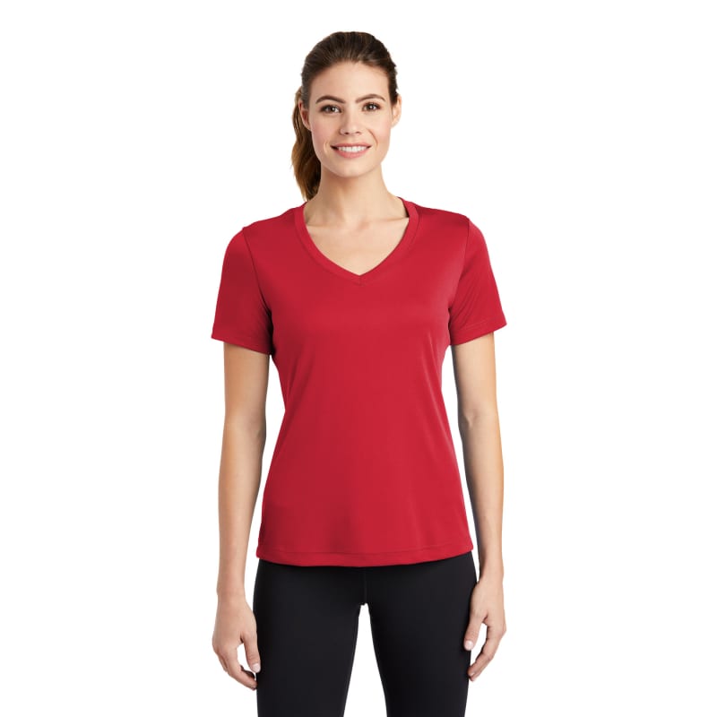 Sport-Tek Women's PosiCharge Competitor V-Neck Tee. 50