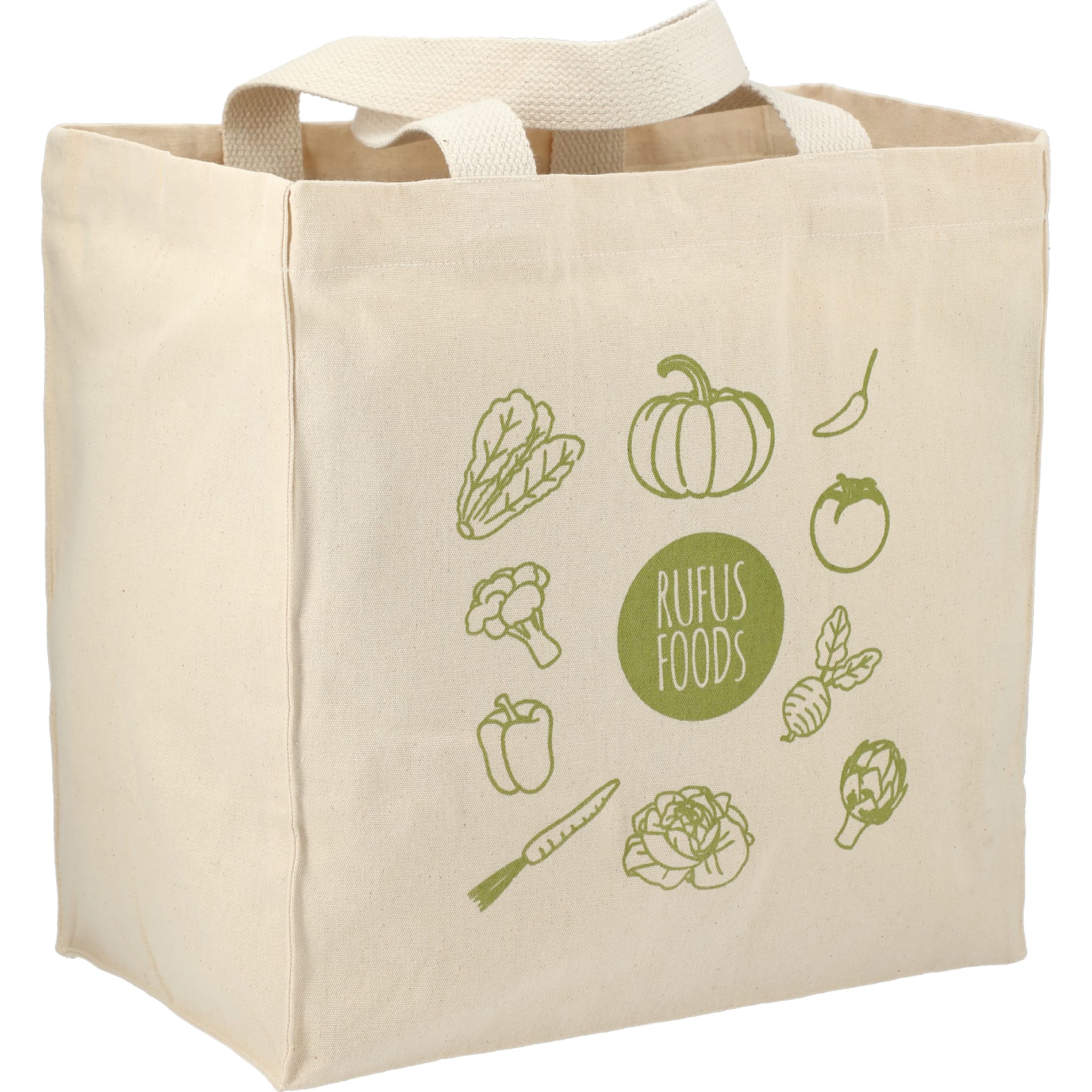 Essential 8oz Cotton Grocery Tote, custom tote bag with logo imprint 2