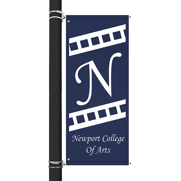 72" x 30" Custom Sunbrella™ Avenue Banner-1 Color Imprint 2