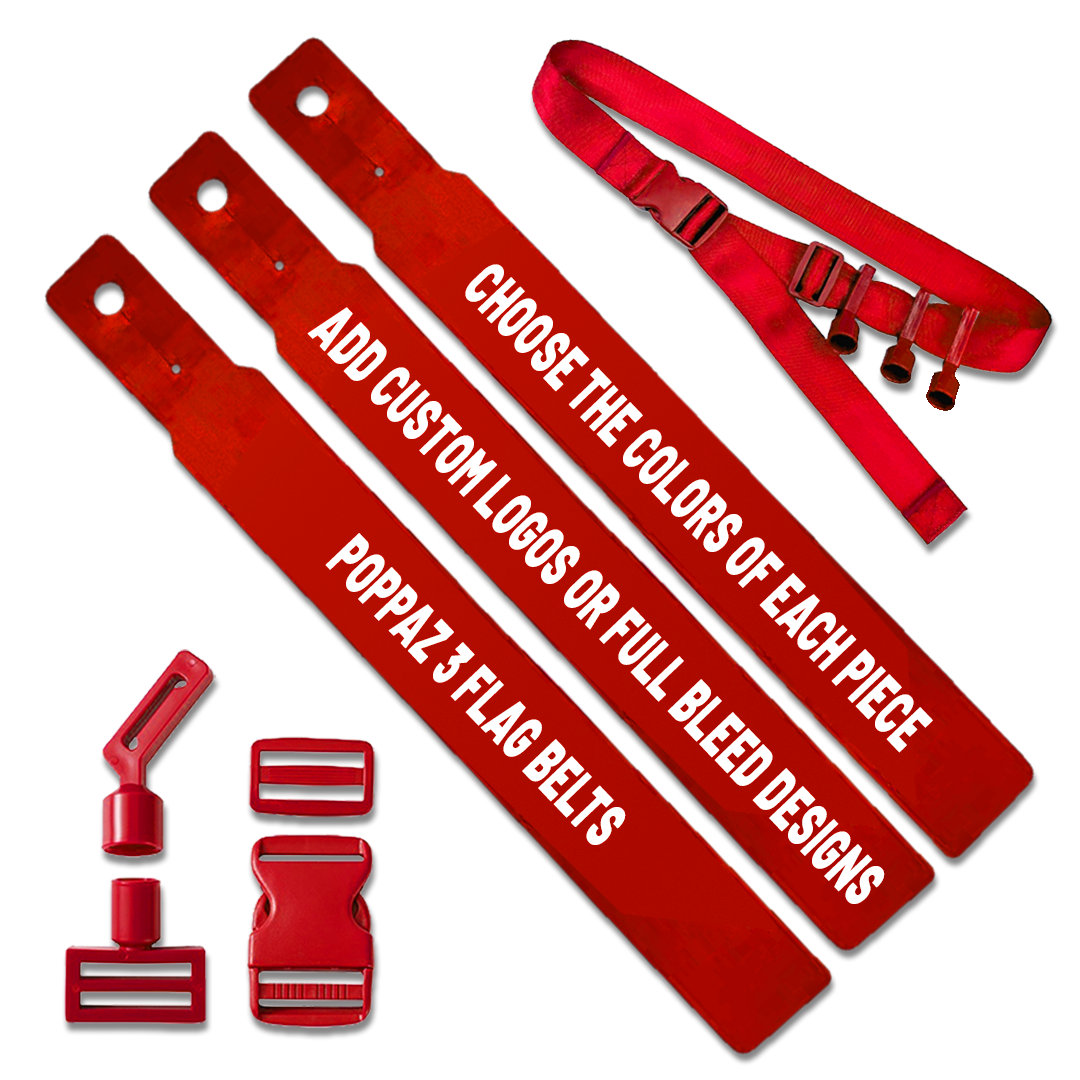 Poppaz 3 Flag Belts