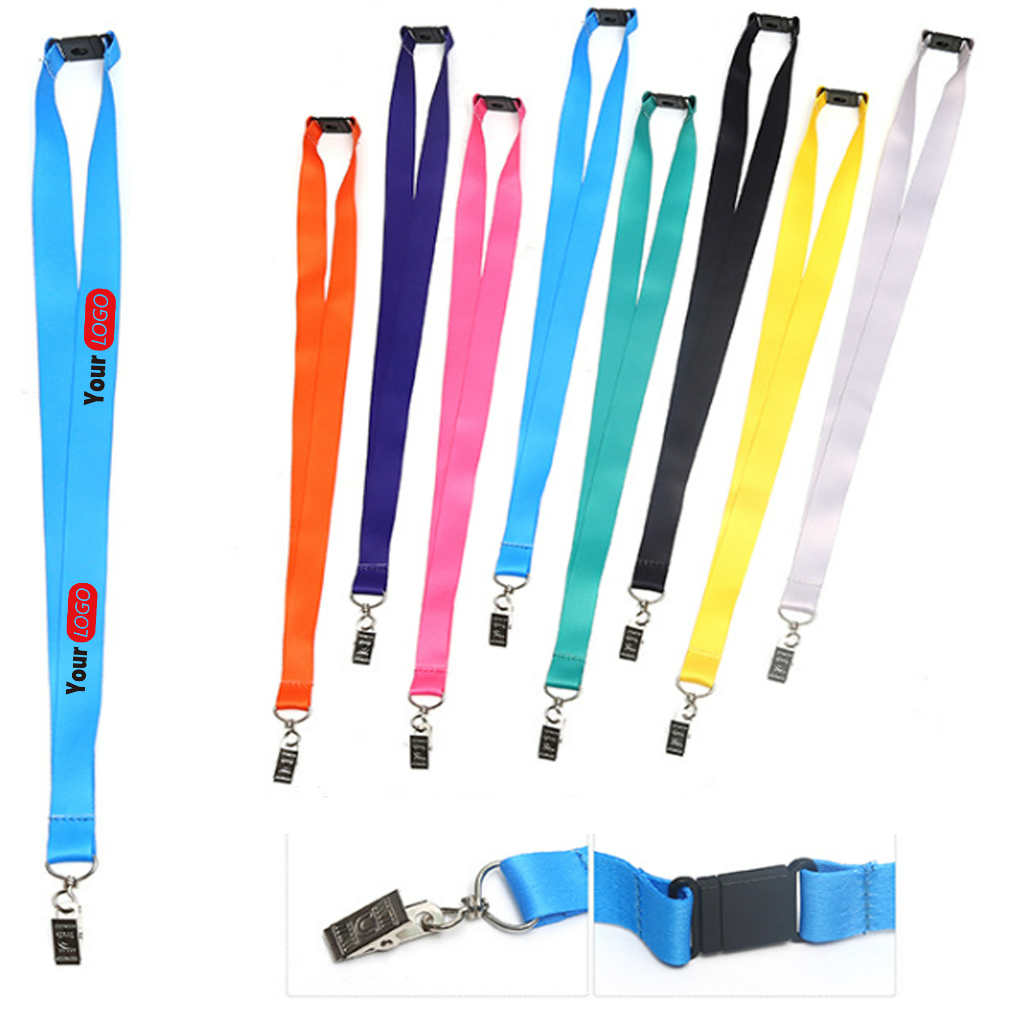 Safety Breakaway Full Color Lanyards Made of Polyester 2
