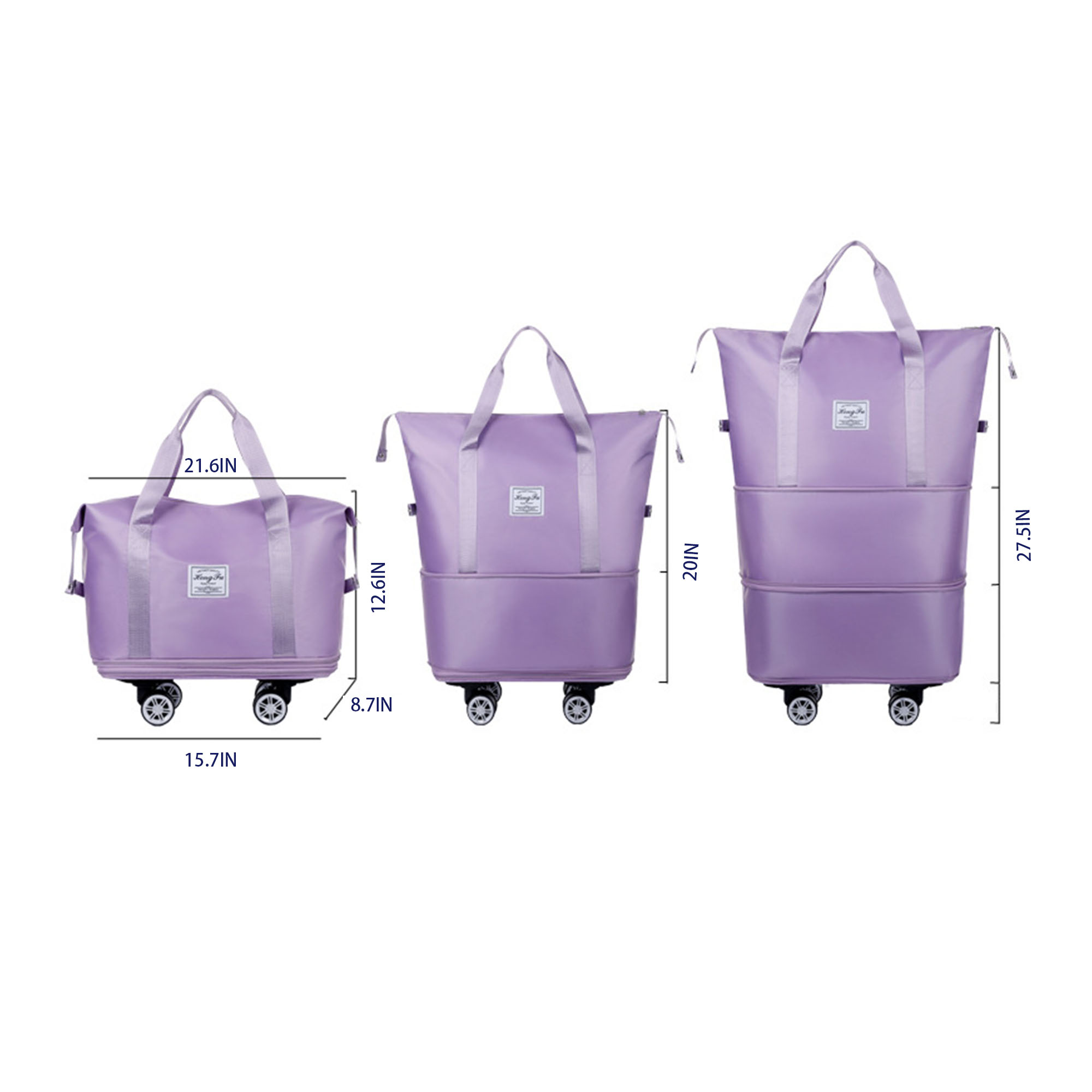 Universal Wheel Detachable Folding Travel Bag 4