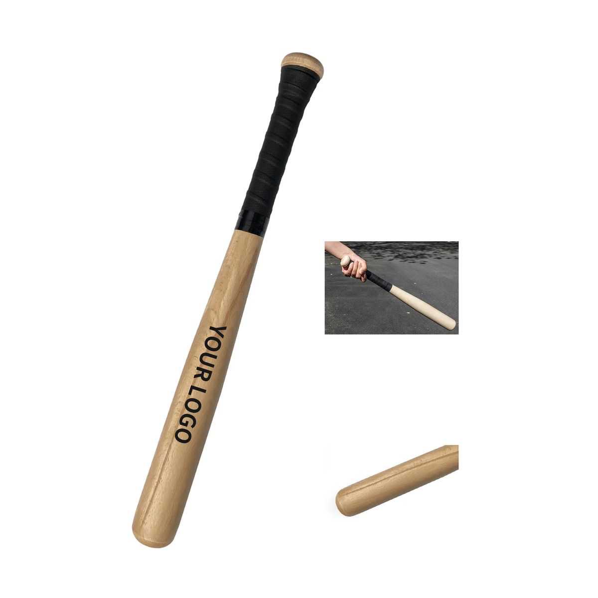 Durable Wood Baseball Bat for Training or Team Practice 2