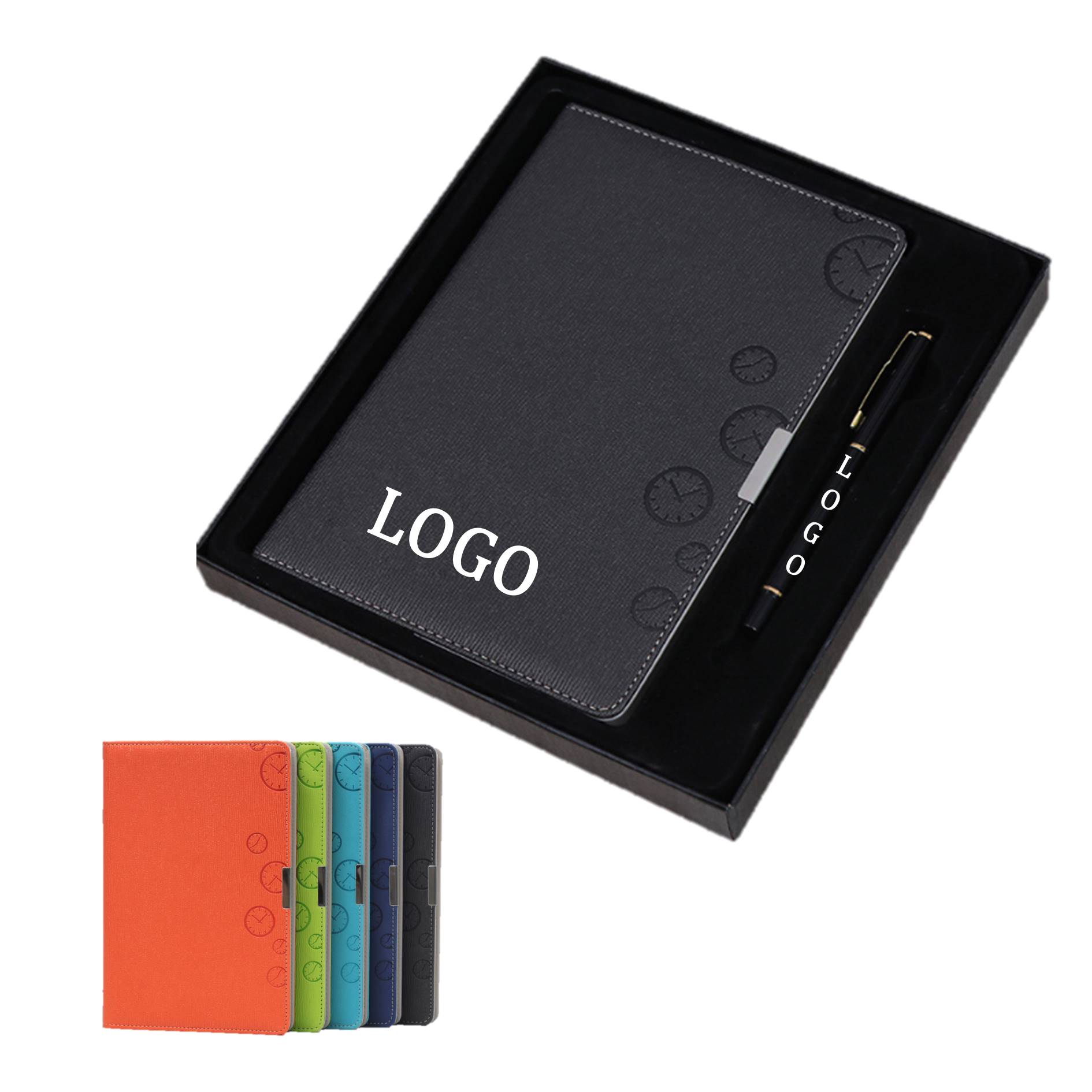 PU Leather Notebook With Pen Business Set 3