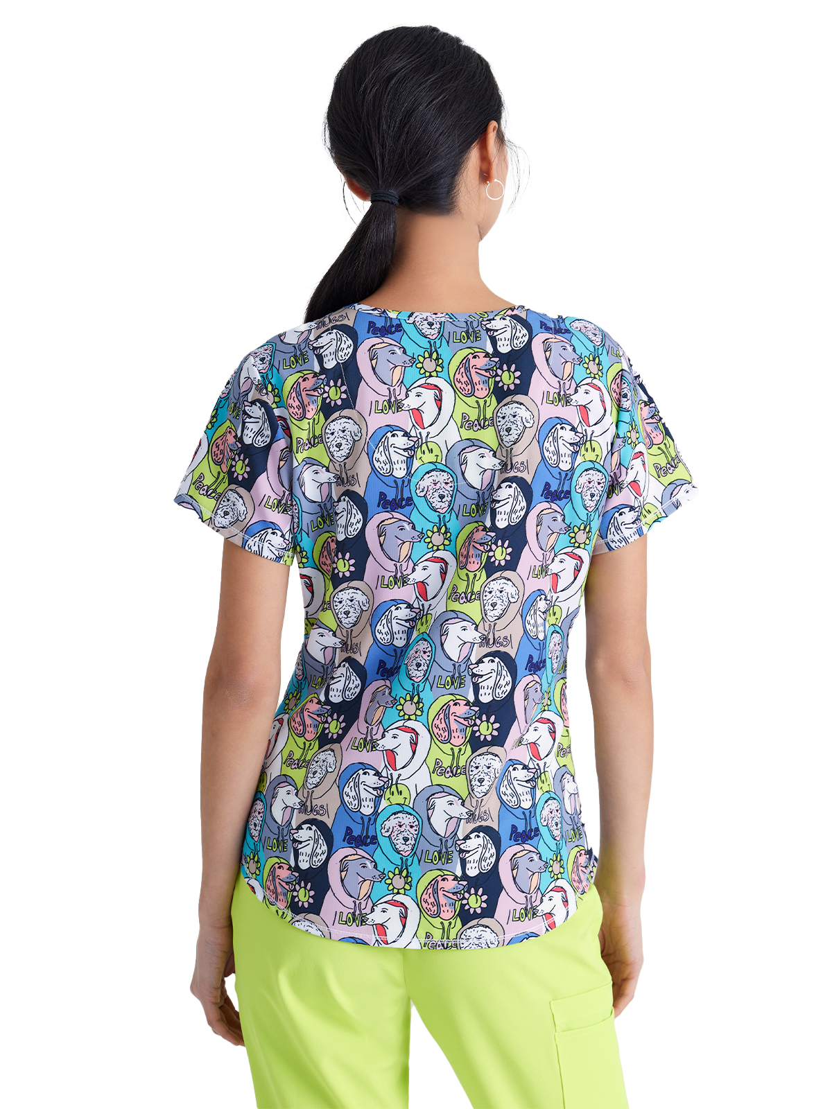 Skechers - Women's Three-Pocket V-Neck Reliance Print Scrub Top 25