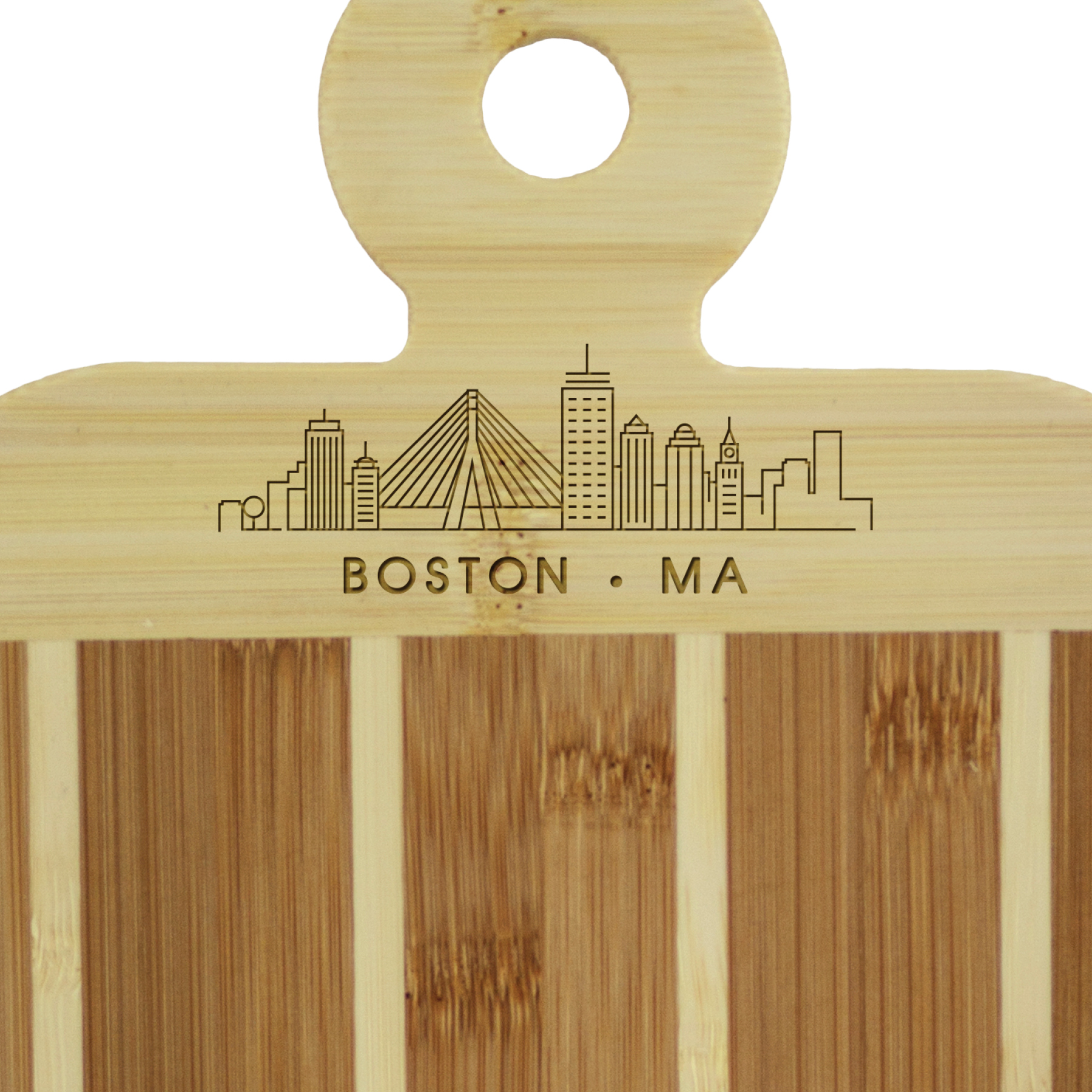 Striped Paddle City Skyline Board - Boston 2