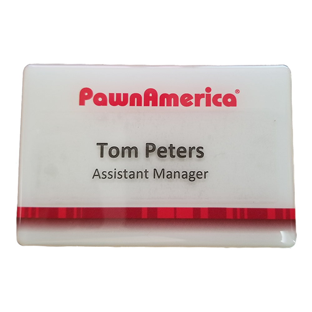 Magnetic Promo / Button / Name Badge with custom shape from 5.1 - 6 Sq. In. 8
