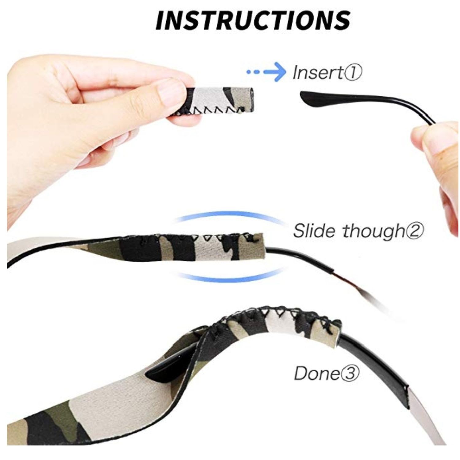 3/4" Sublimation Eyeglass Retainer Neoprene eyewear strap 2