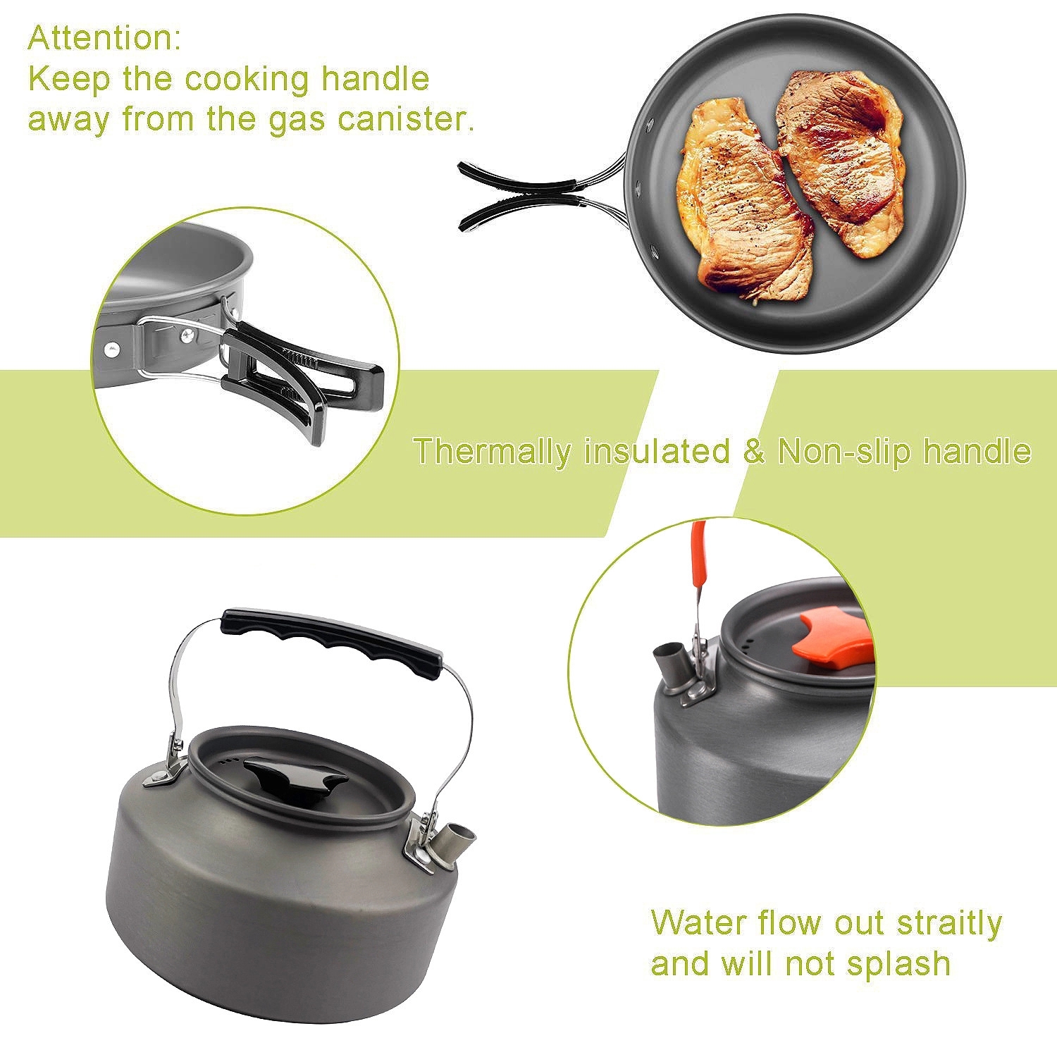 Lightweight Camping Cookware Set 4