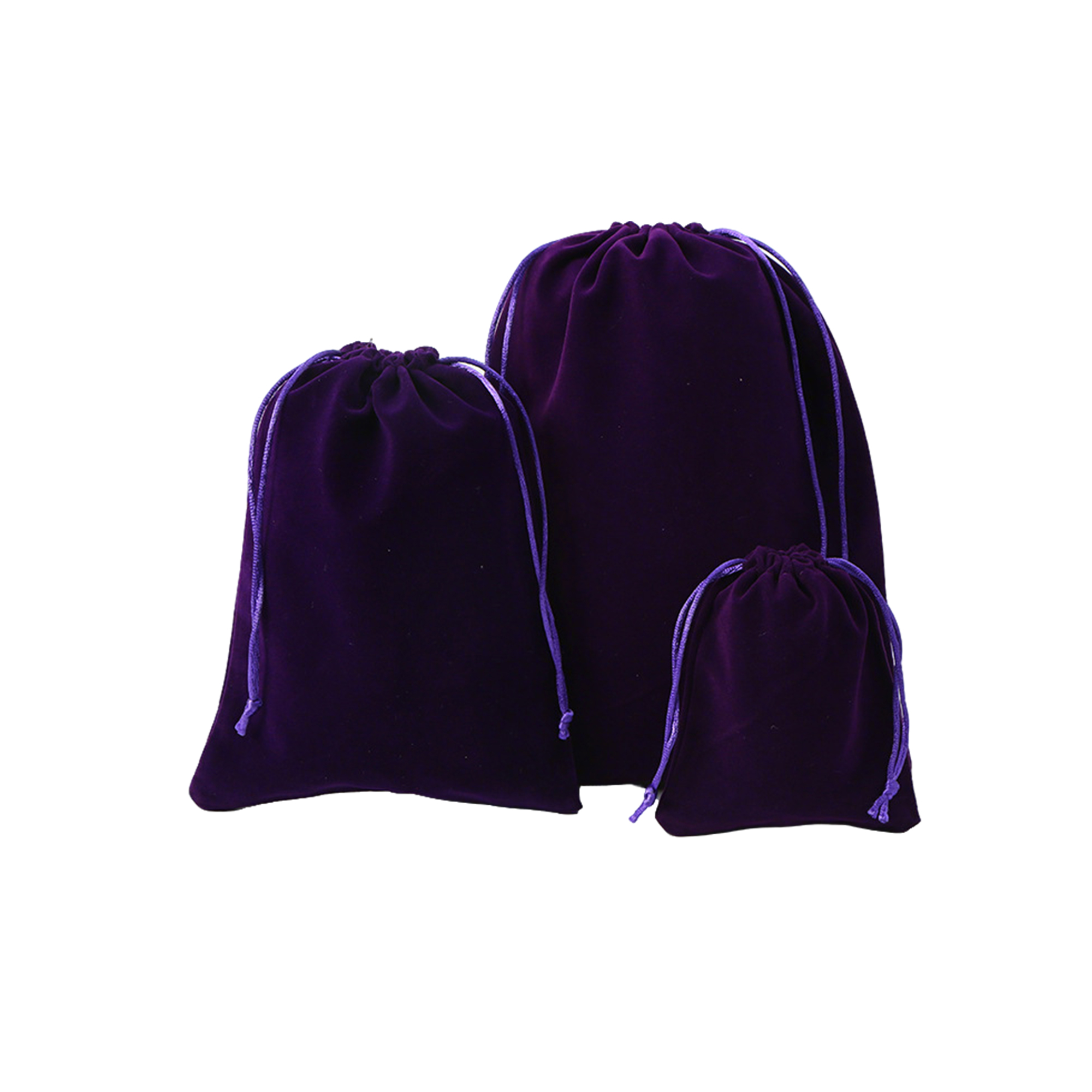 Flocked Drawstring Jewelry Storage Bag 2