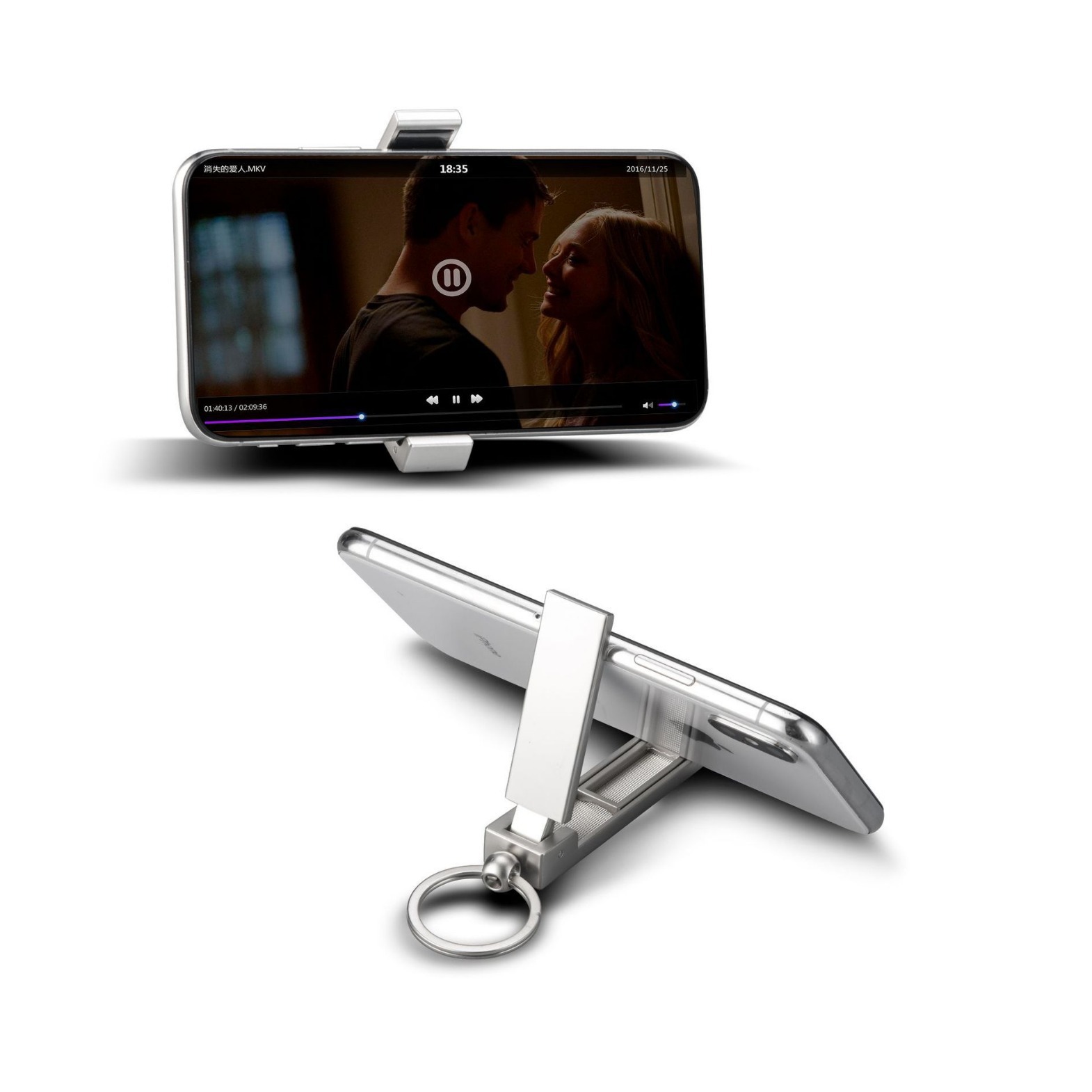Key Ring Phone Stand And Bag Hanger 3