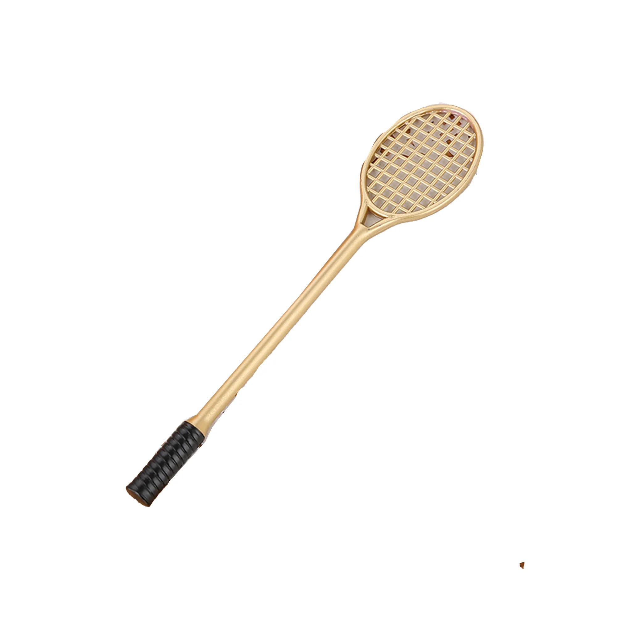 MOQ 30 Badminton Racket Shaped Black Pen Sports Theme 4