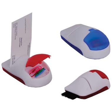 CARD HOLDER WITH BRUSH & PAPER CLIP COMPARTMENT 2
