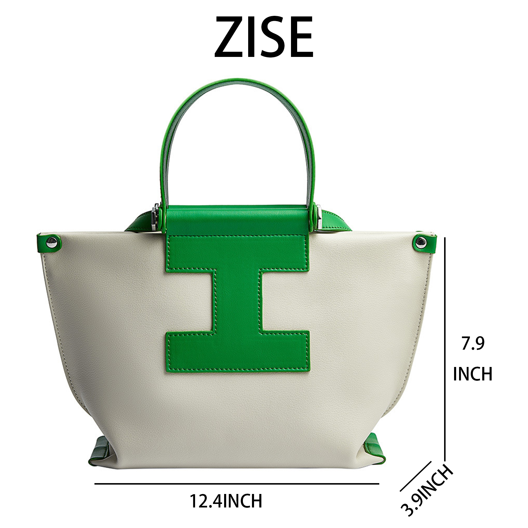 Genuine Leather Large capacity shoulder tote bag 7