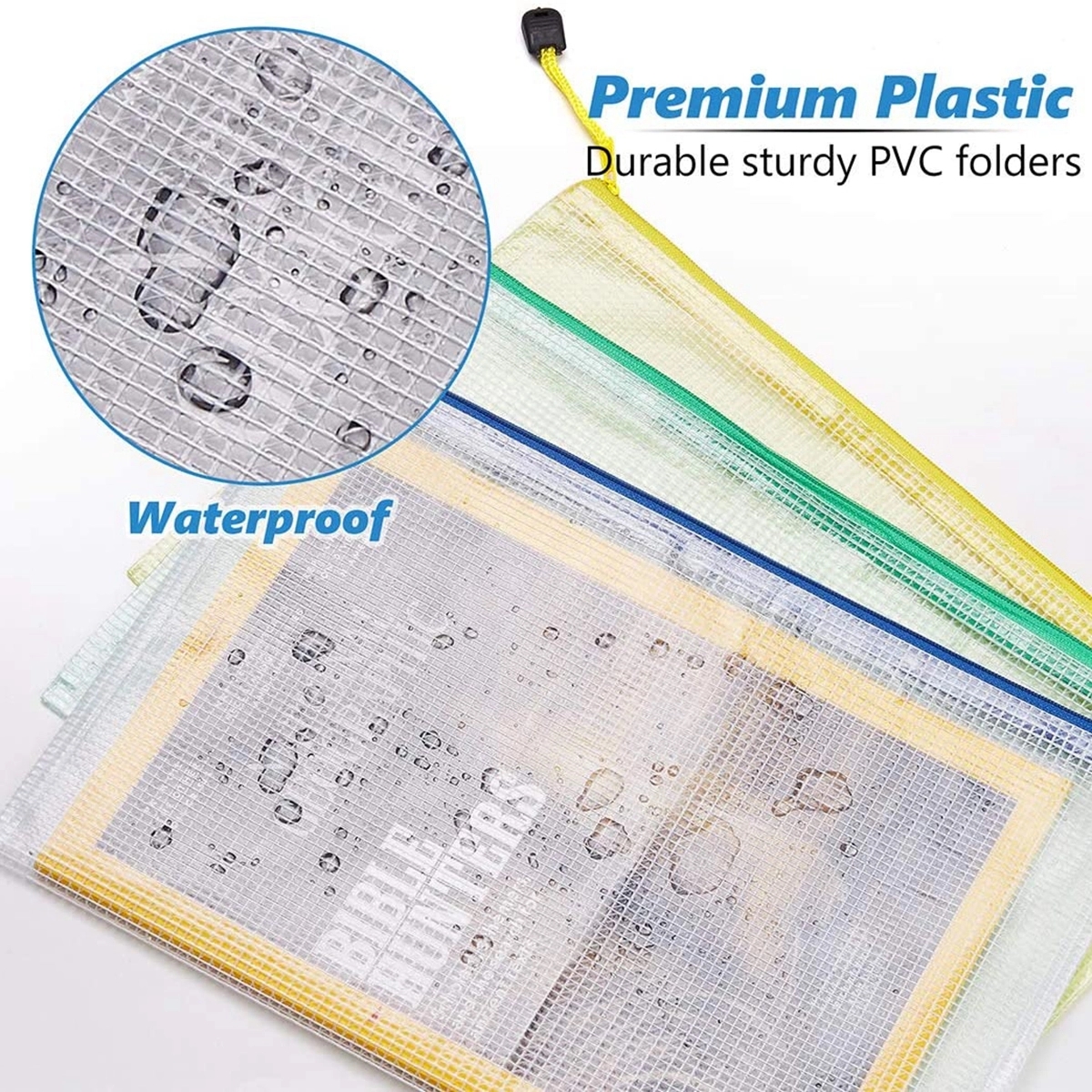 Zippered Water-Resistant PVC Bag Storage Pouch 2