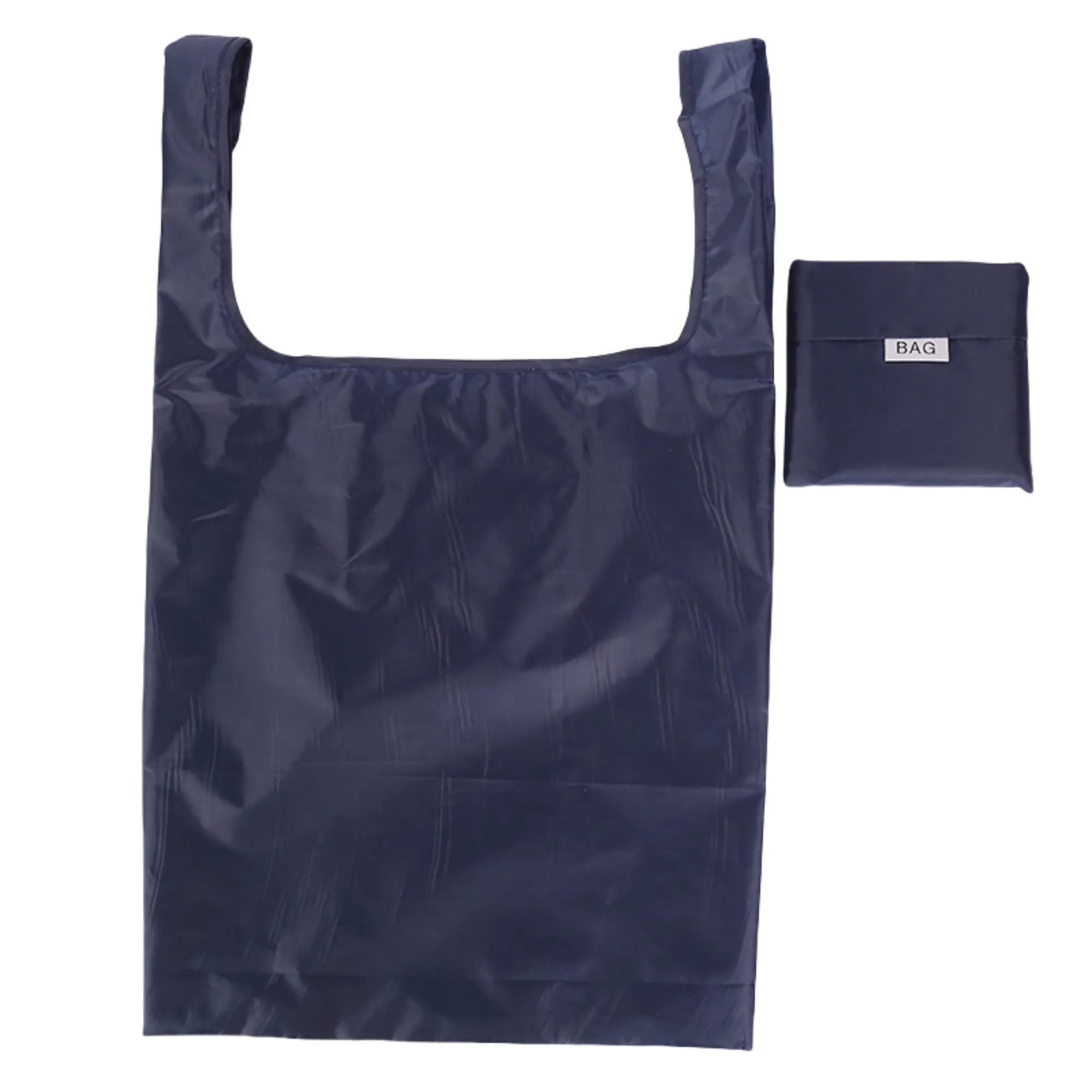 Solid Color Eco-Friendly Foldable Storage Tote Bag, custom tote bag with logo imprint 6