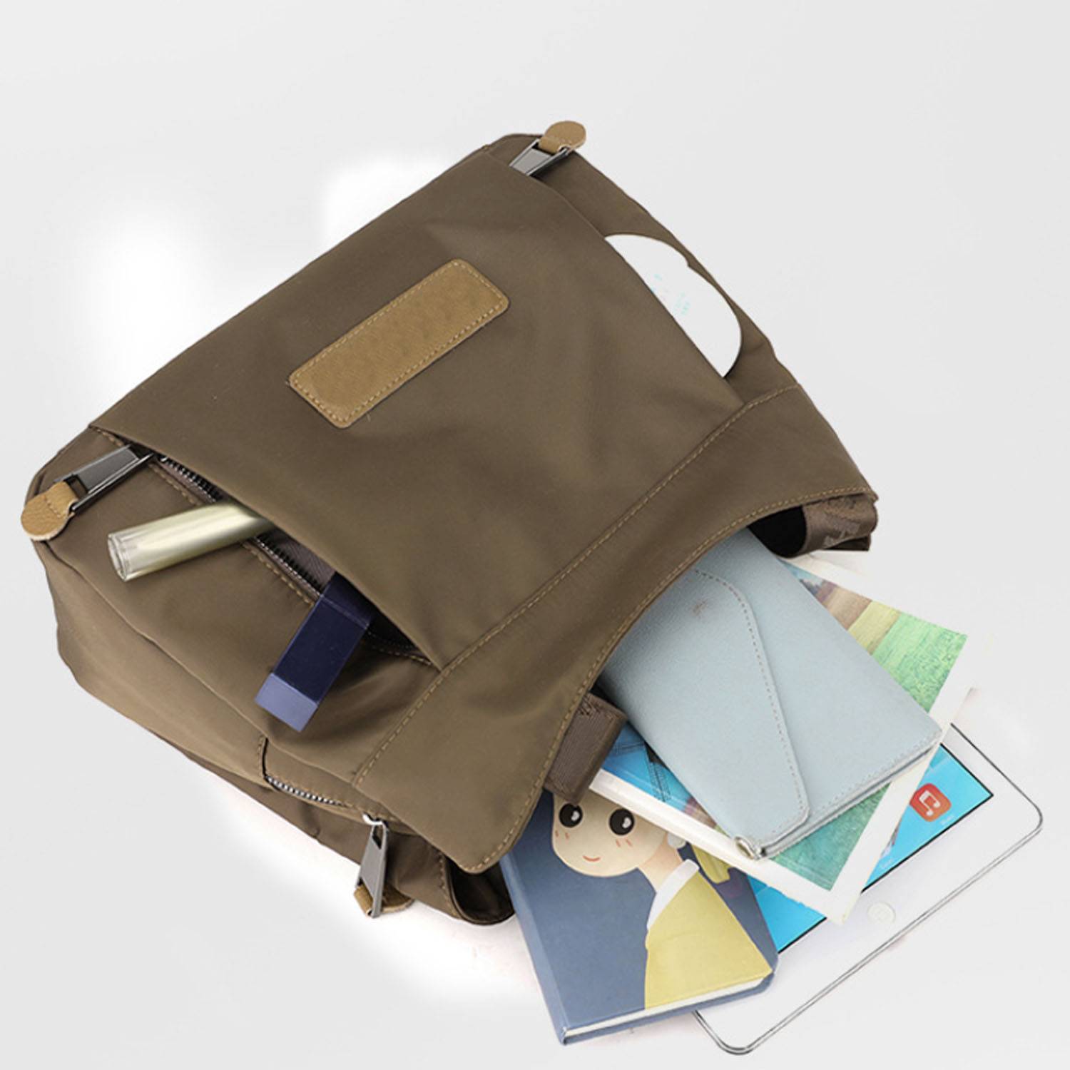 Spacious Multi-Layer Storage Waterproof Oxford Tote Bag 5