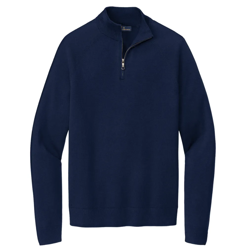 Brooks Brothers(R) Cotton Stretch 1/4-Zip Sweater 10