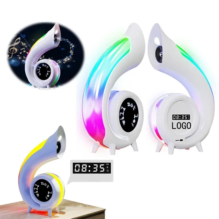 Wireless Conch-Shaped Alarm Clock Table Lamp Player 2