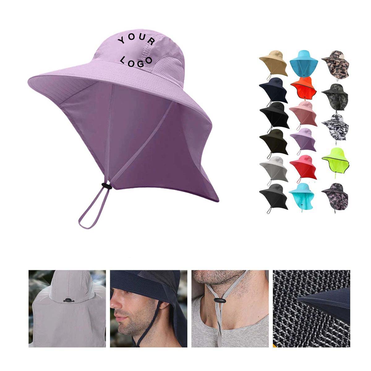 Outdoor Wide Brim Hat with UV Protection 2