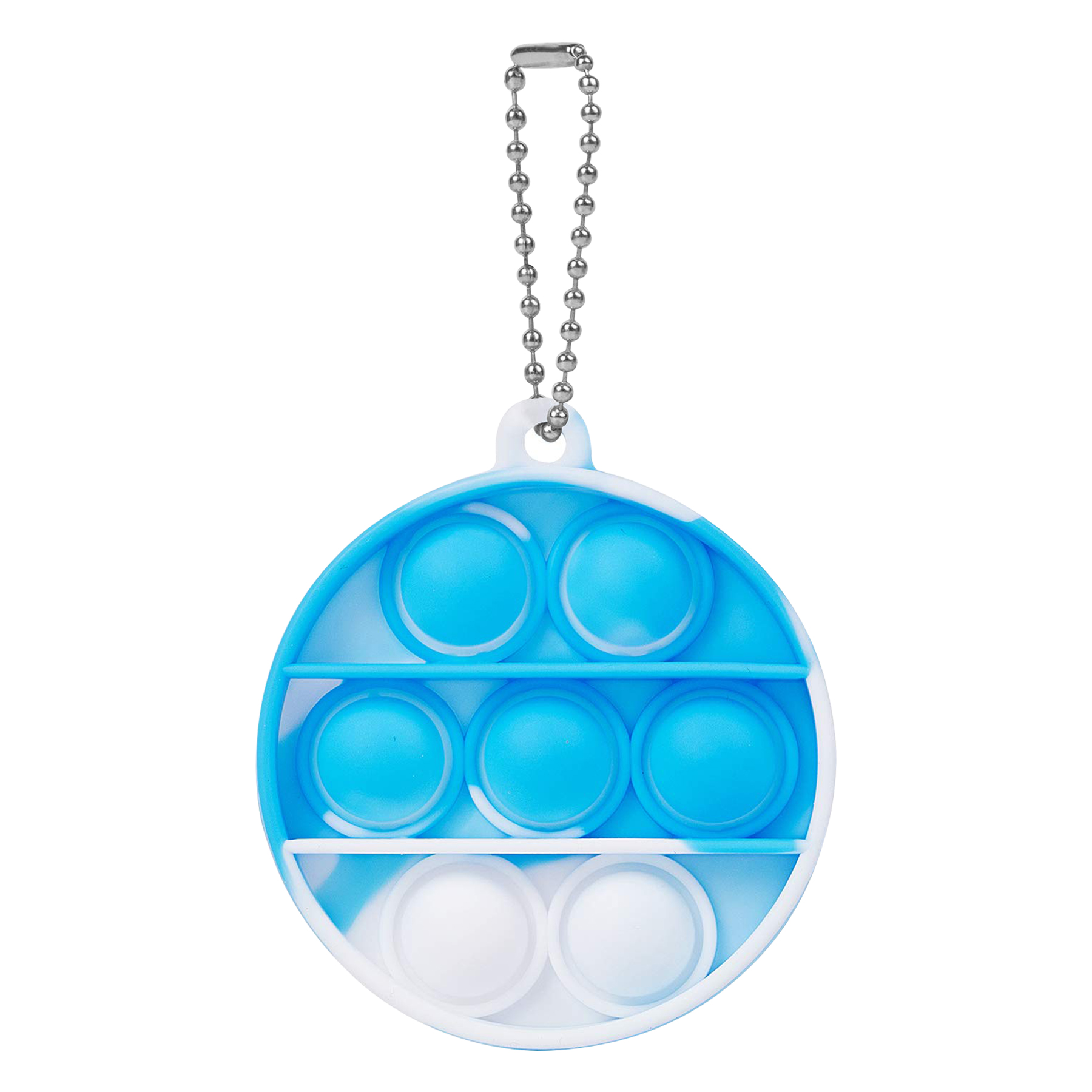 Multifuctional Silicone Round Mini Push Bubble Keychain 6