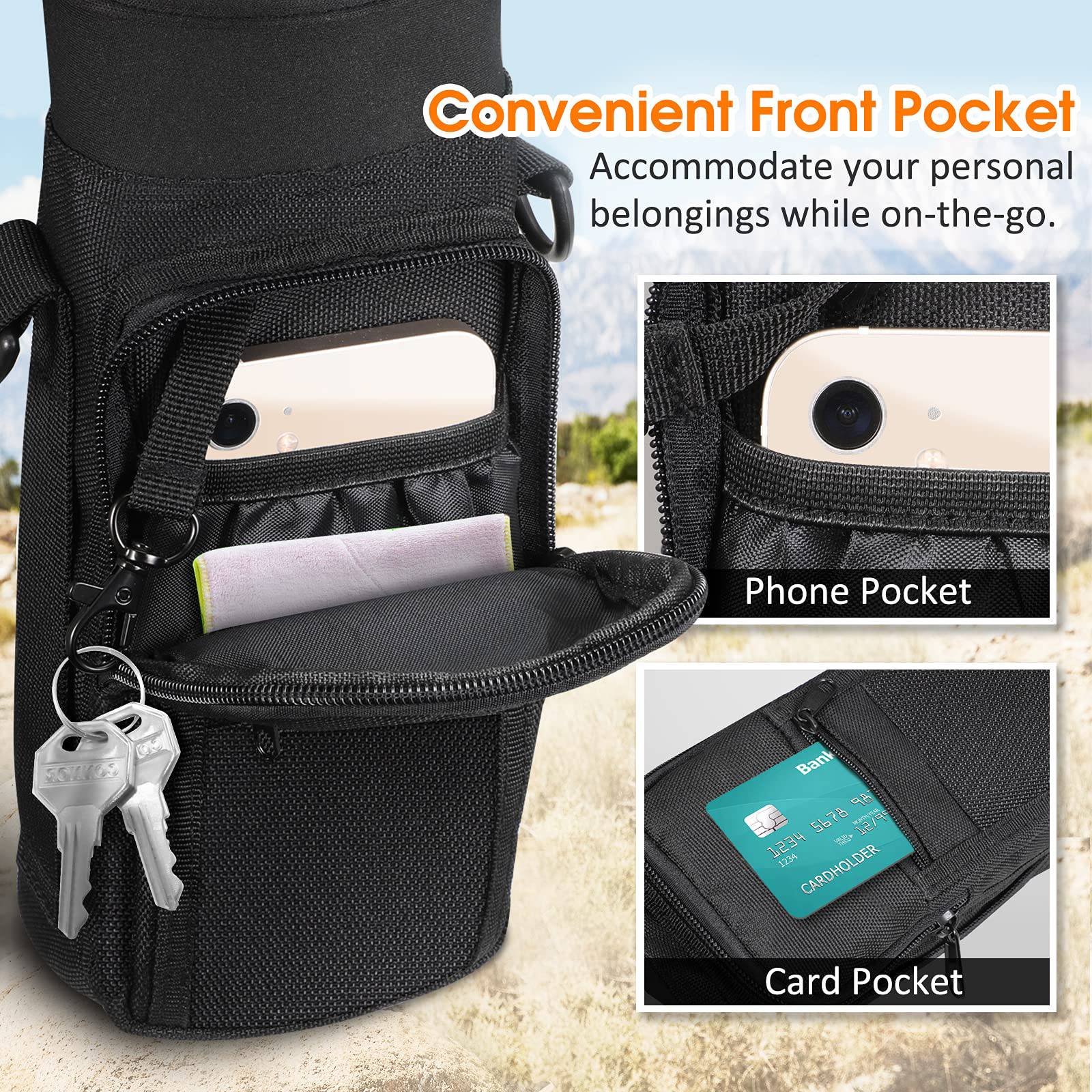 Nylon Cloth Half Gallon Shoulder Strap Water Bottle Cover 1