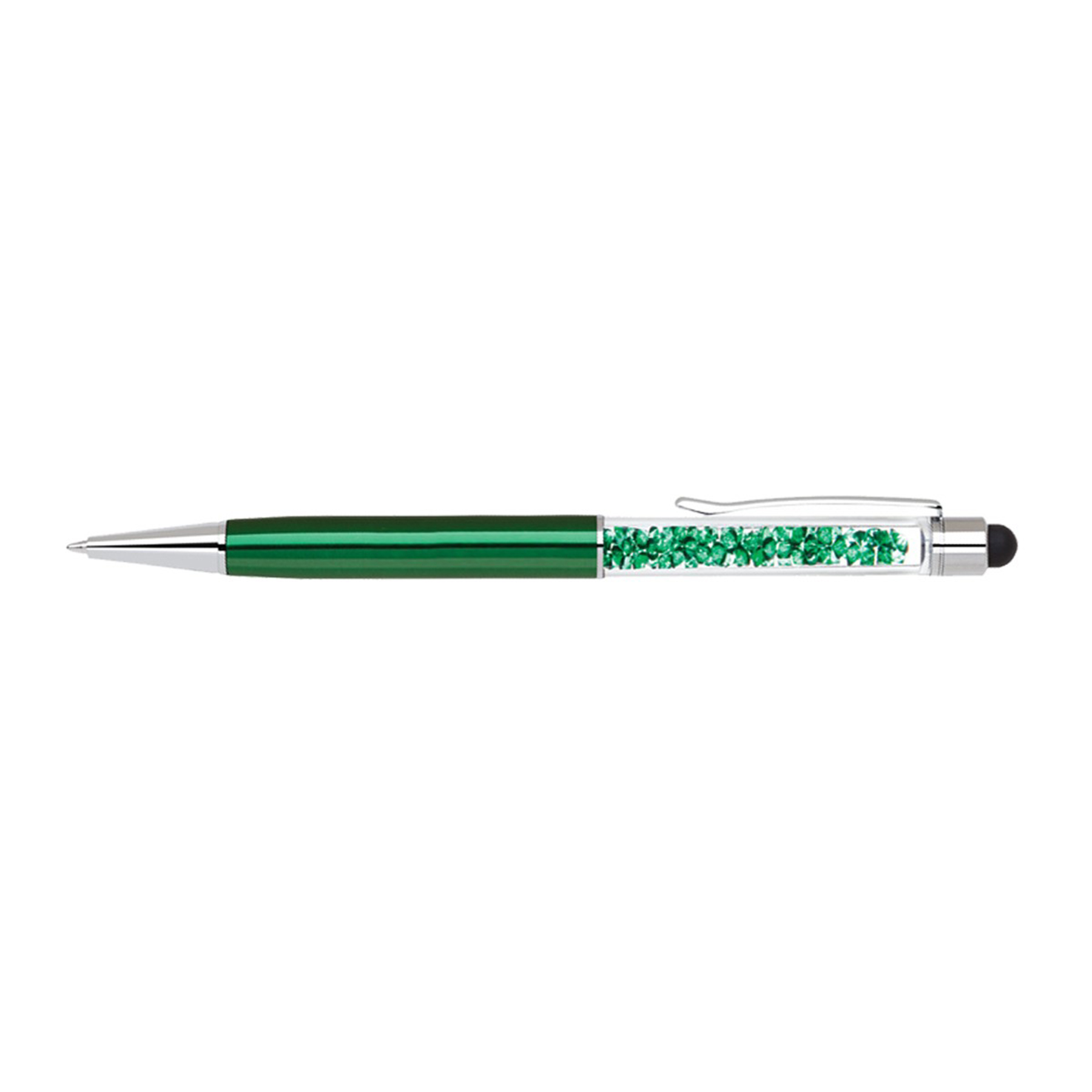 Brass stylus pen with matching crystals and barrel colors 17