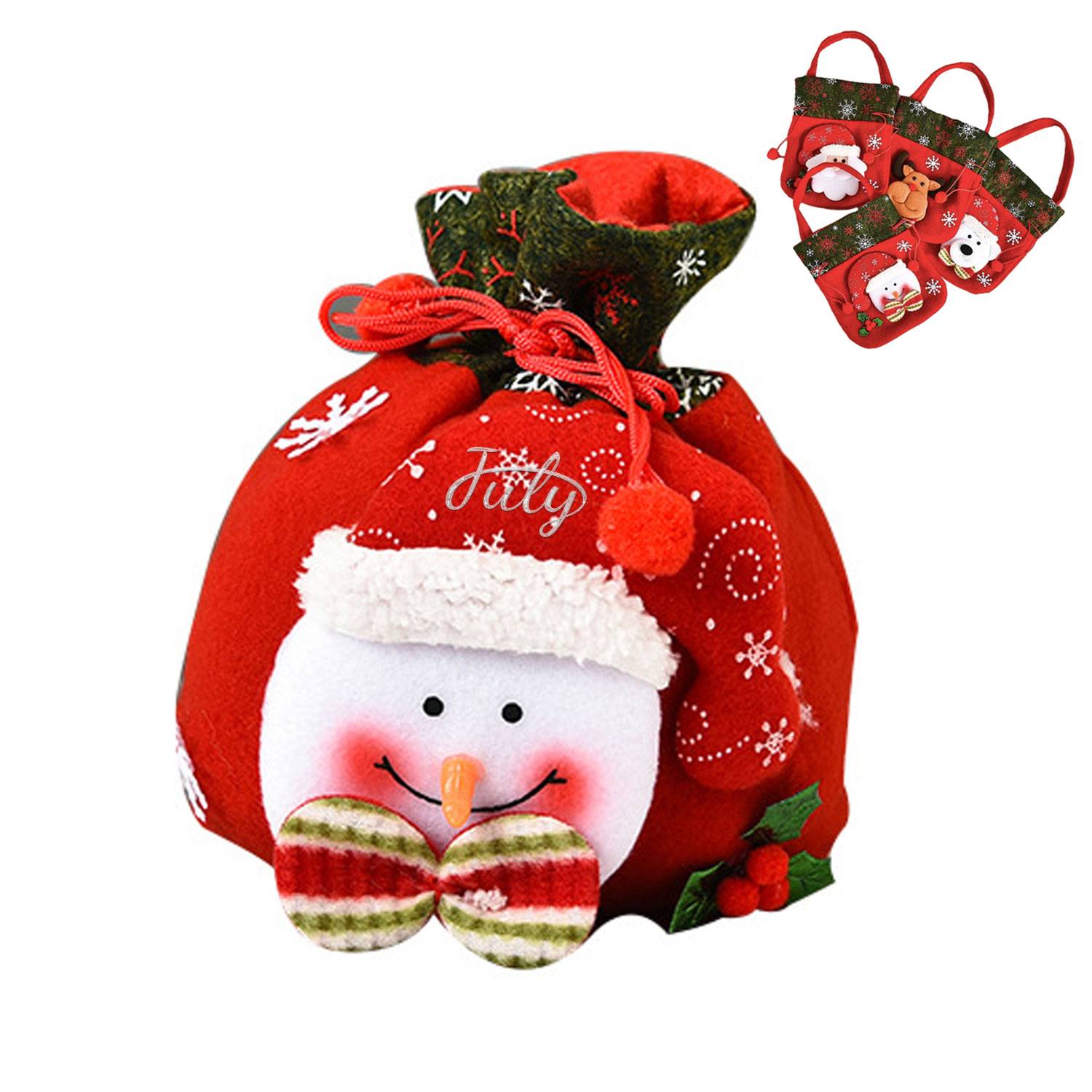 Christmas Drawstring Gift Bags 5