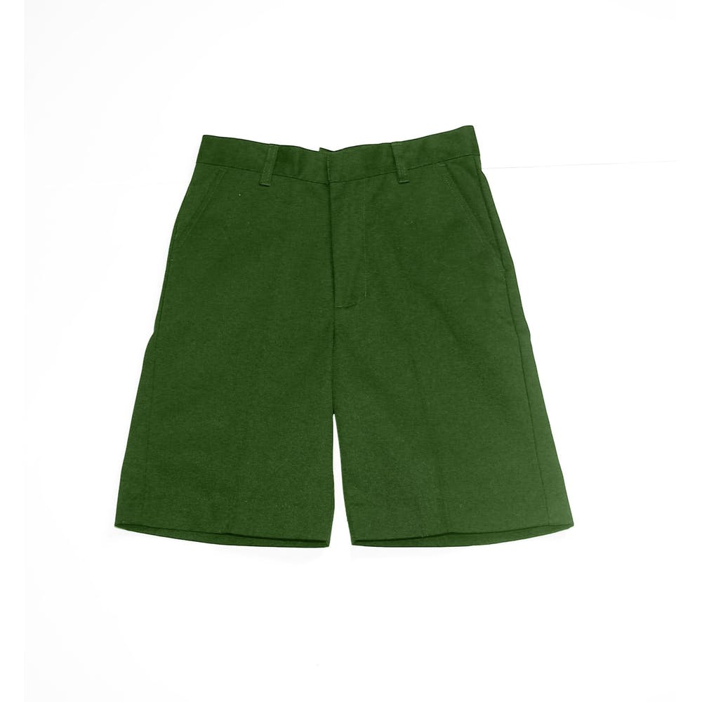 Boys' Uniform Shorts - Sizes 4 - 7 Hunter Green Flat Front 2