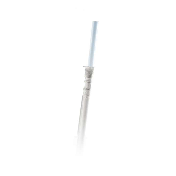 7.750" Disposable Plastic Straw Clear 1