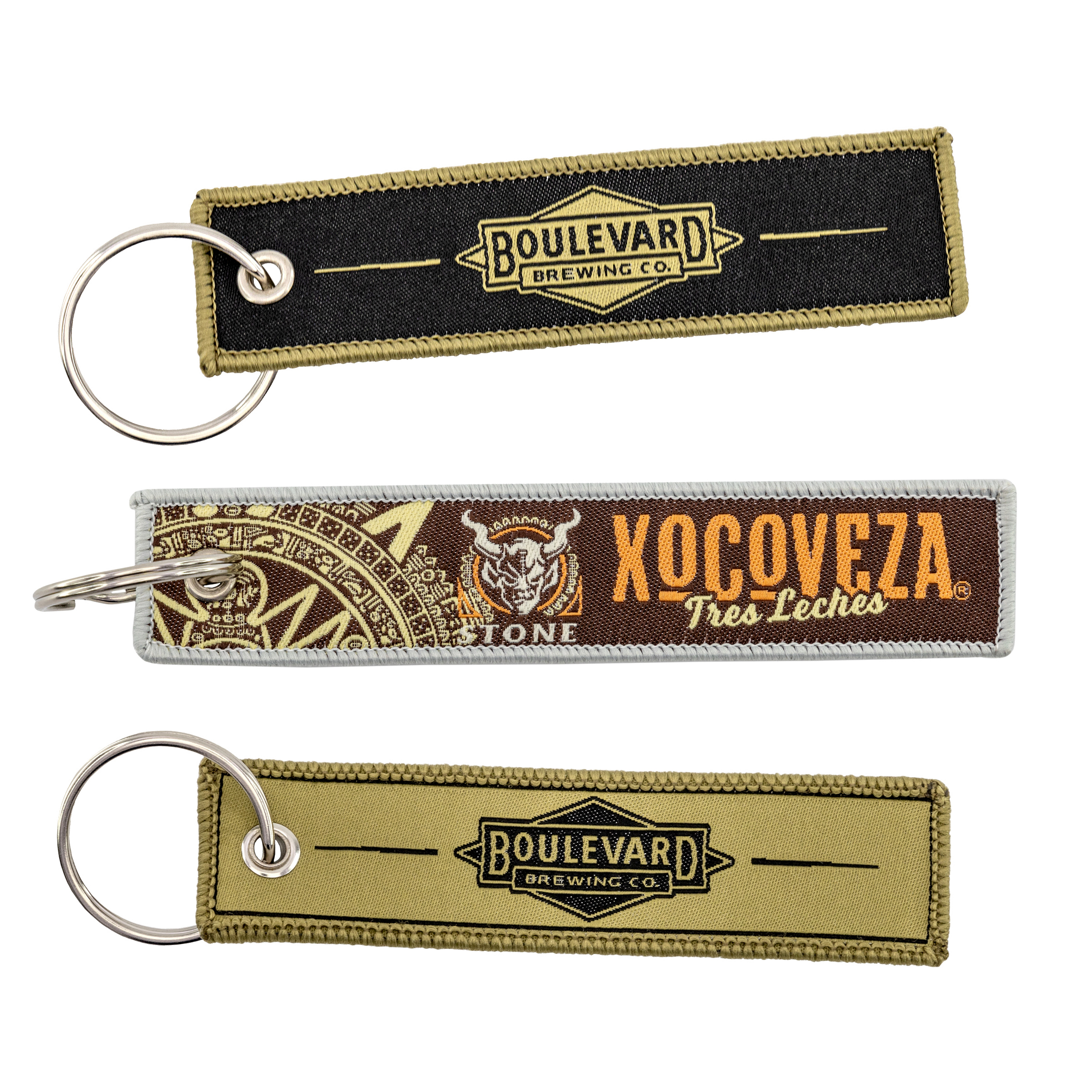 Custom Woven Keytags 5"