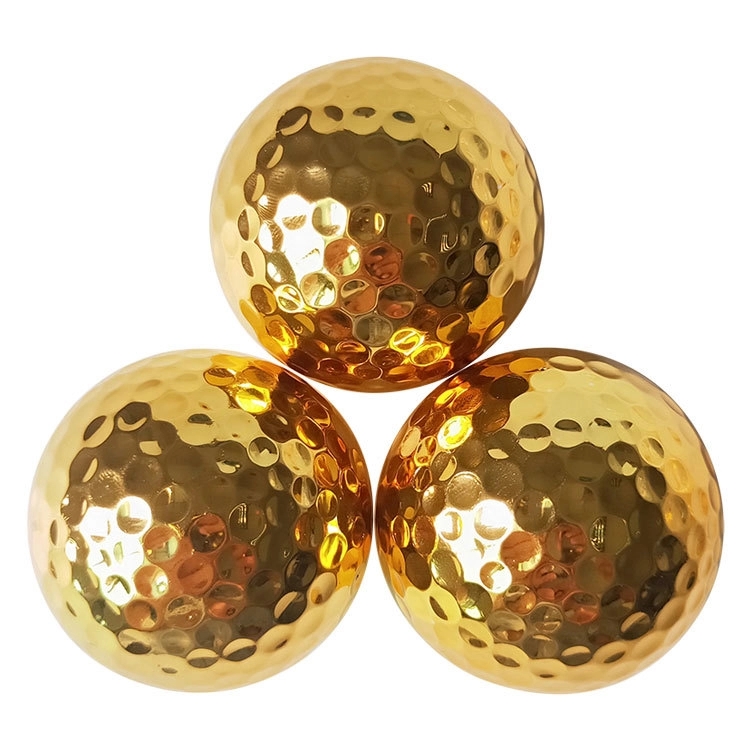 Custom Gift Ionomer Resin Gold Golf Ball 6