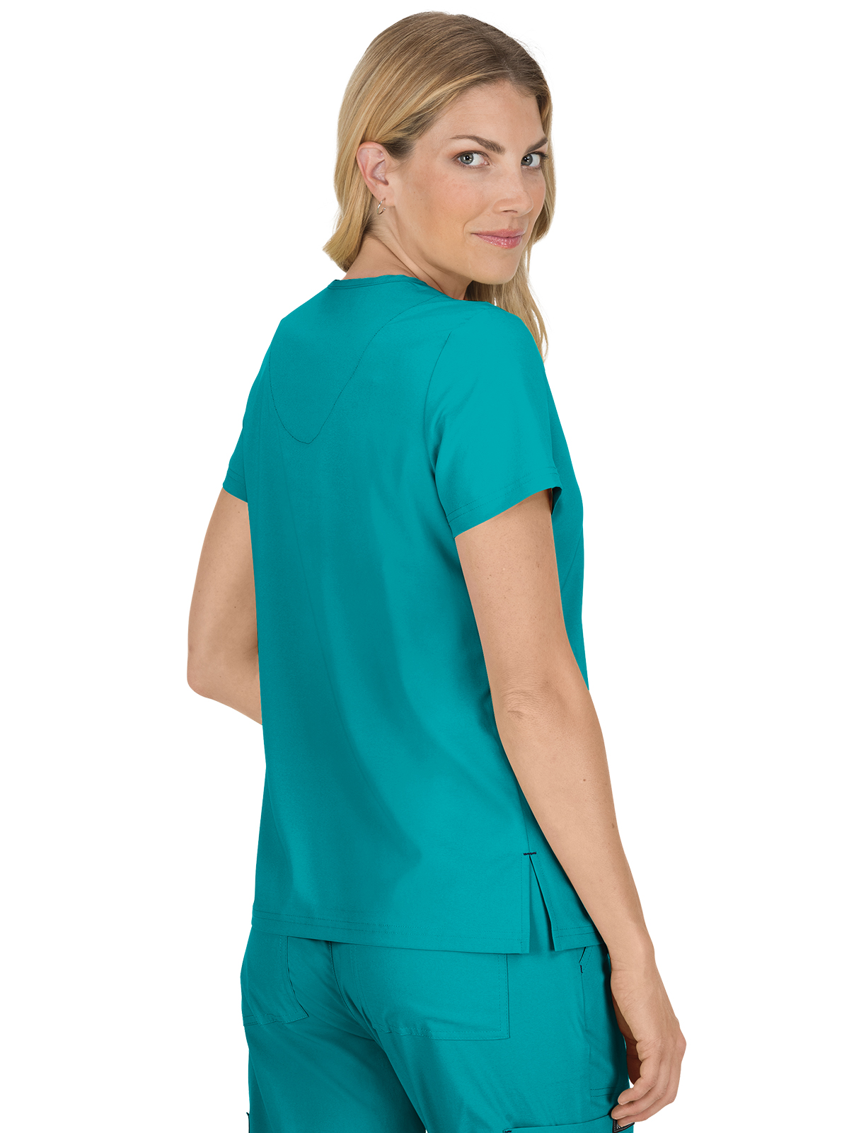koi - Basics - Women's Four-Pocket Stretch V-Neck Becca Top 40