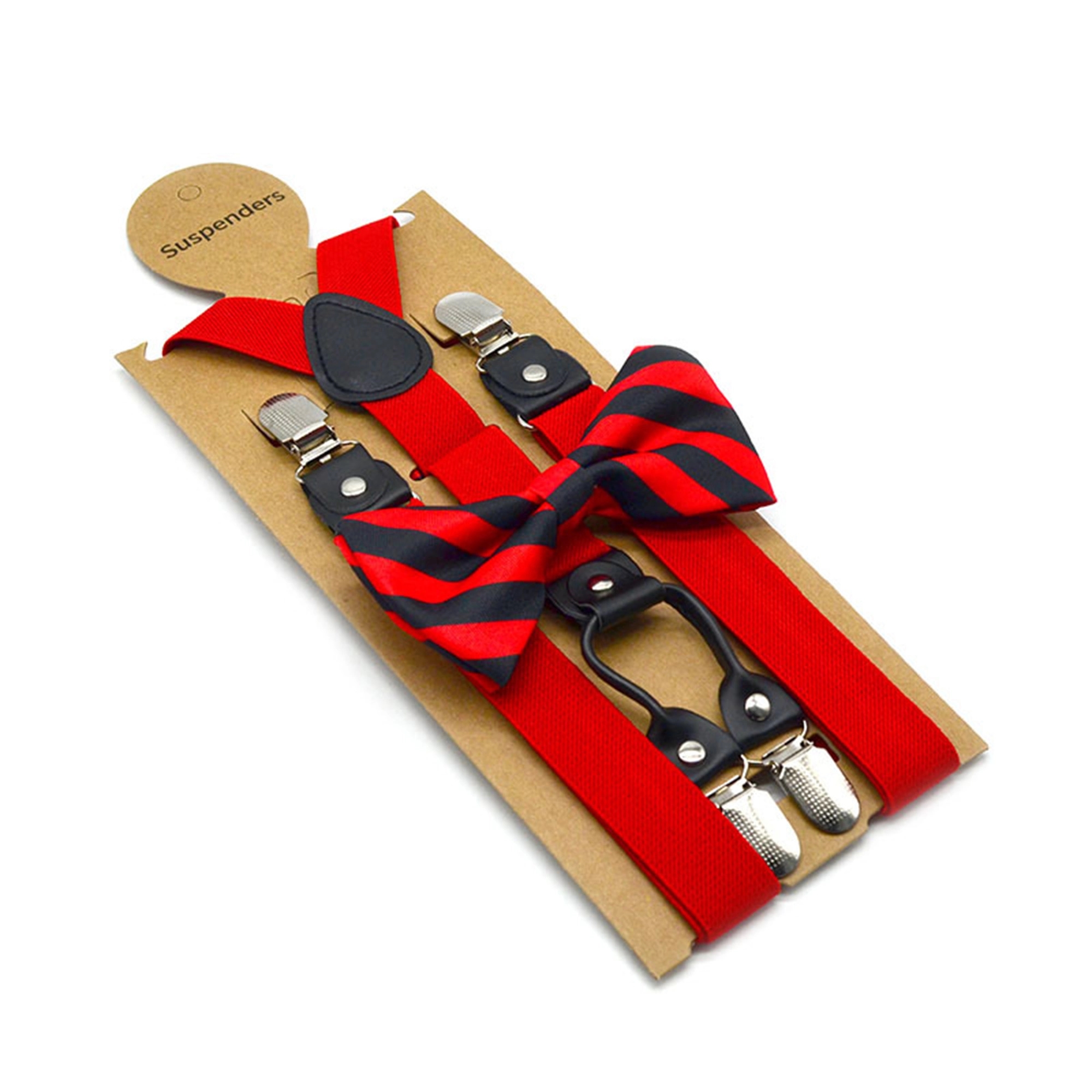 Adjustable Elastic Suspenders and Bow Tie 3
