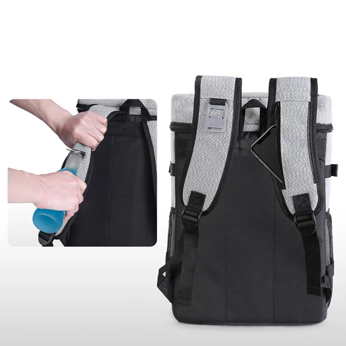 28L Reusable Lasting Freezer Backpacks Lunch Box Cooler Bag 6