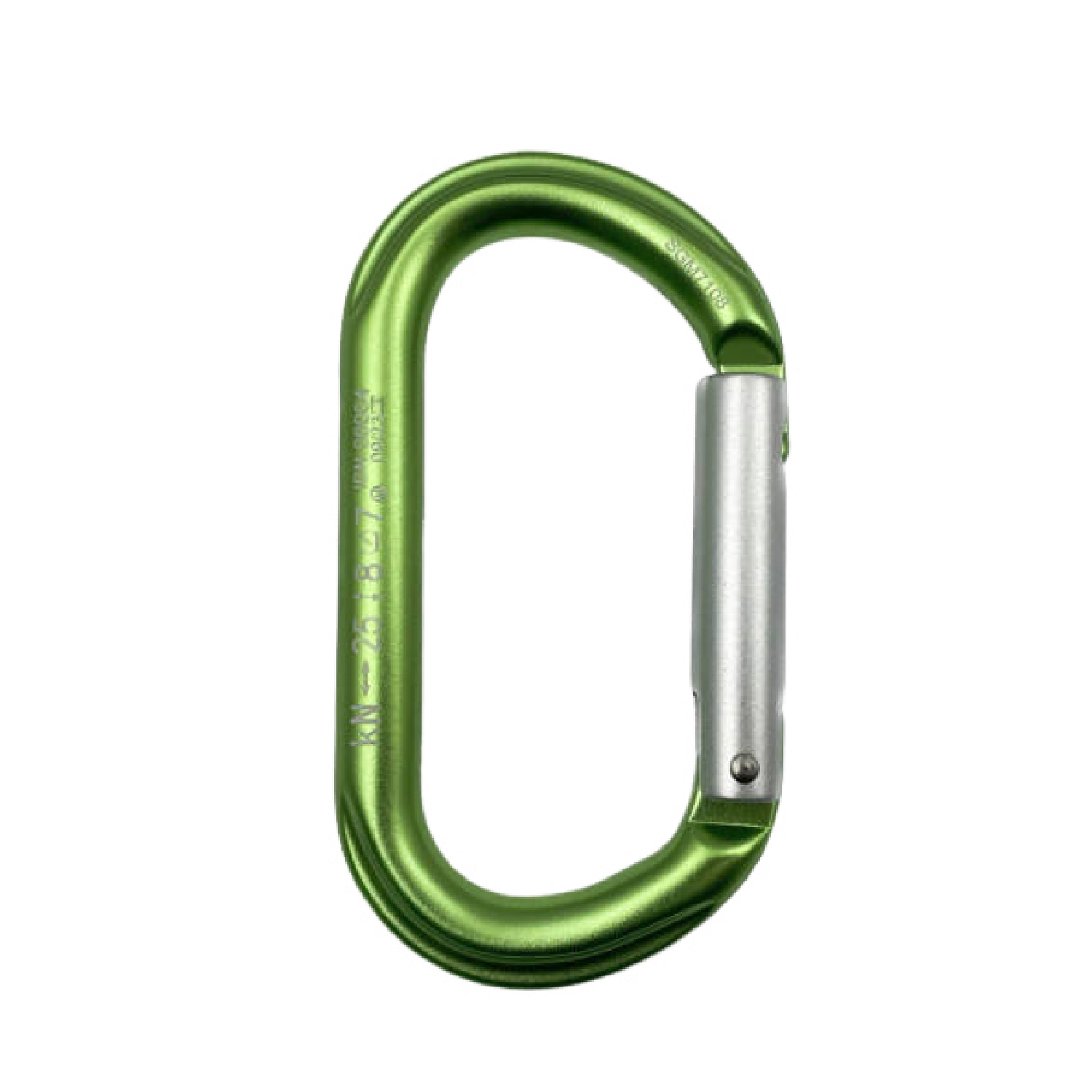 D Ring Shape Straight Gate Aluminum Carabiner 2