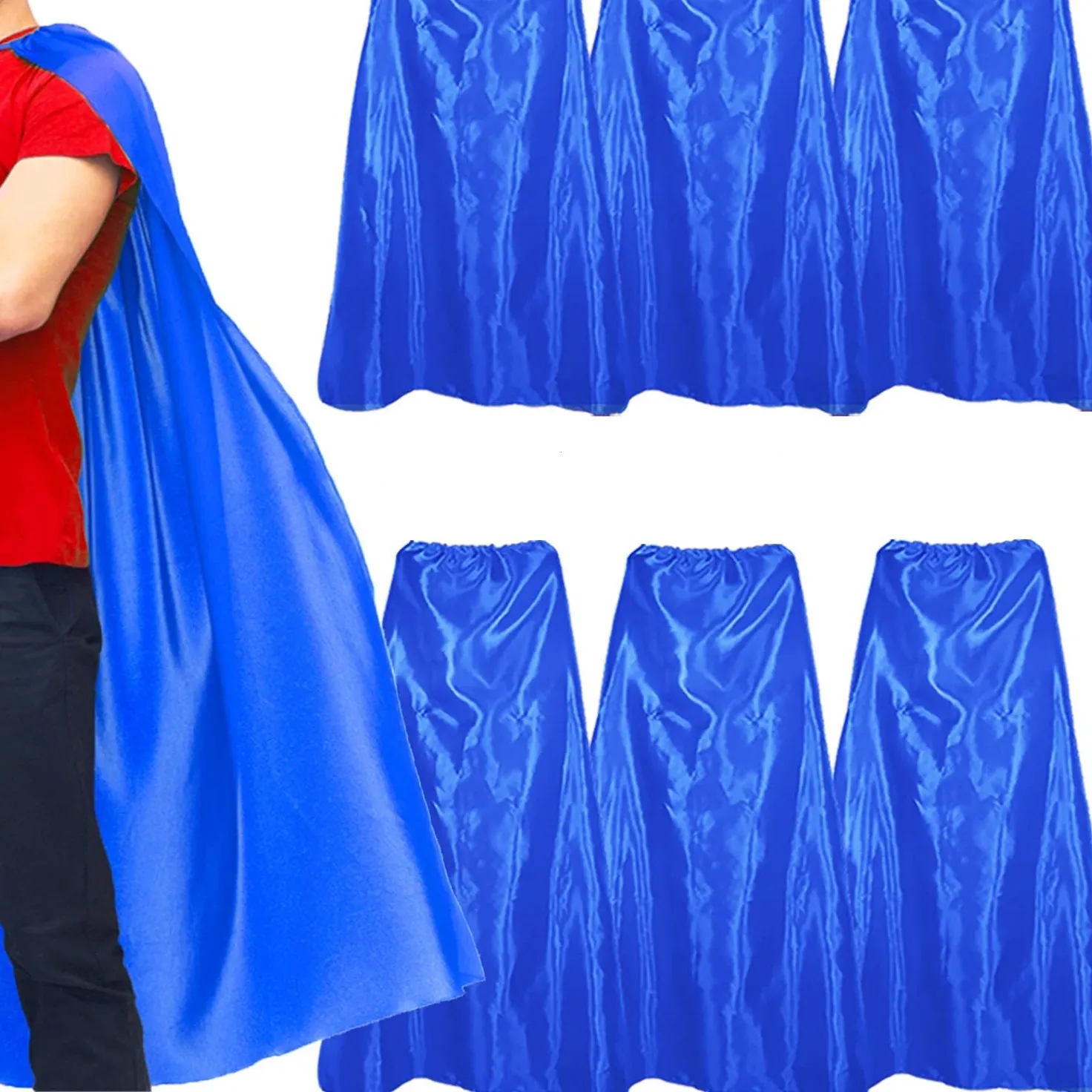 MOQ 100 PCS Custom LOGO Adult Kids Cosplay Colorful Cape 4