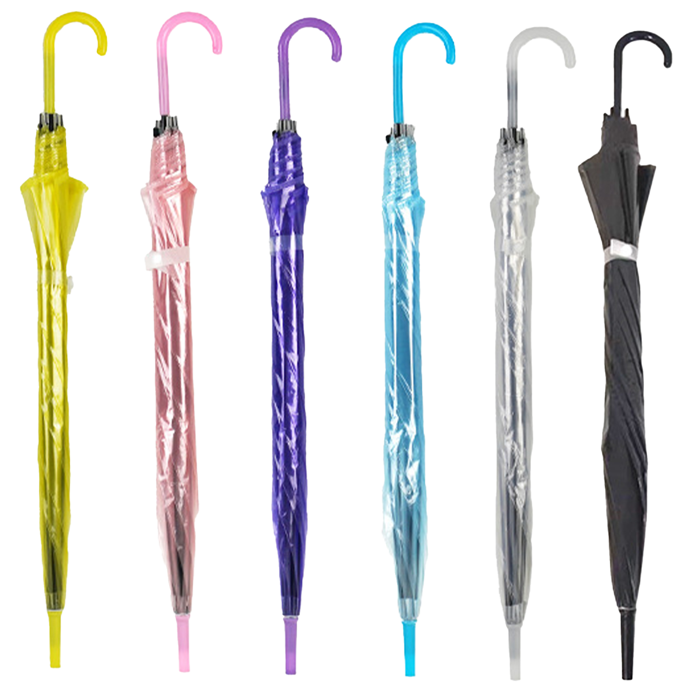 Pvc Creative Transparent Colored Umbrella 4