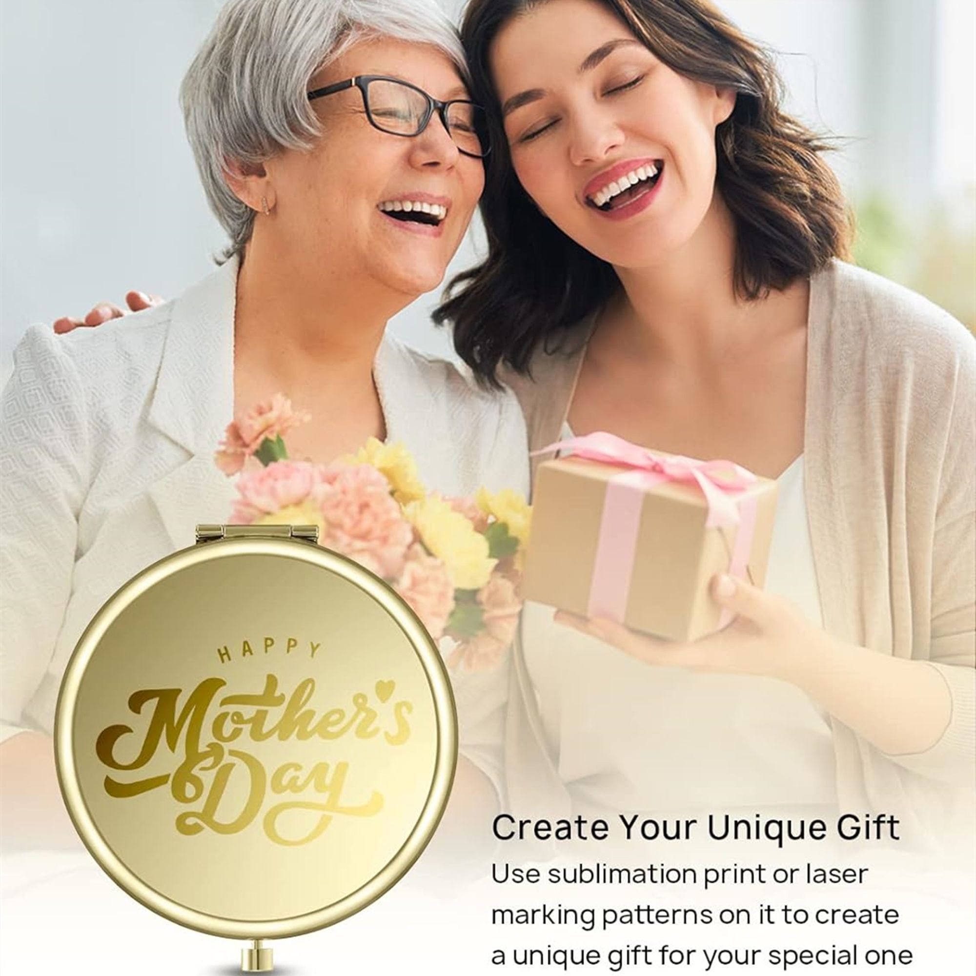 Double-Sided Metal Mirror For Purse 1