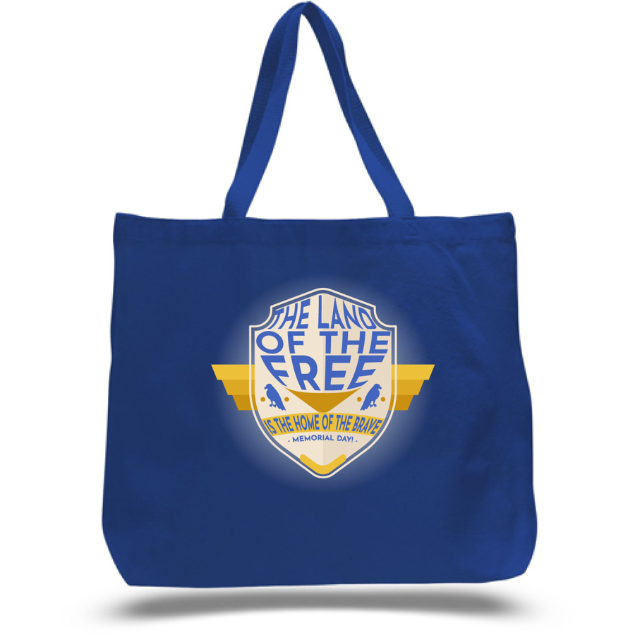 Sublimation 12 oz Poly Canvas Tote Bag -20"W x 15"H x 5"G x