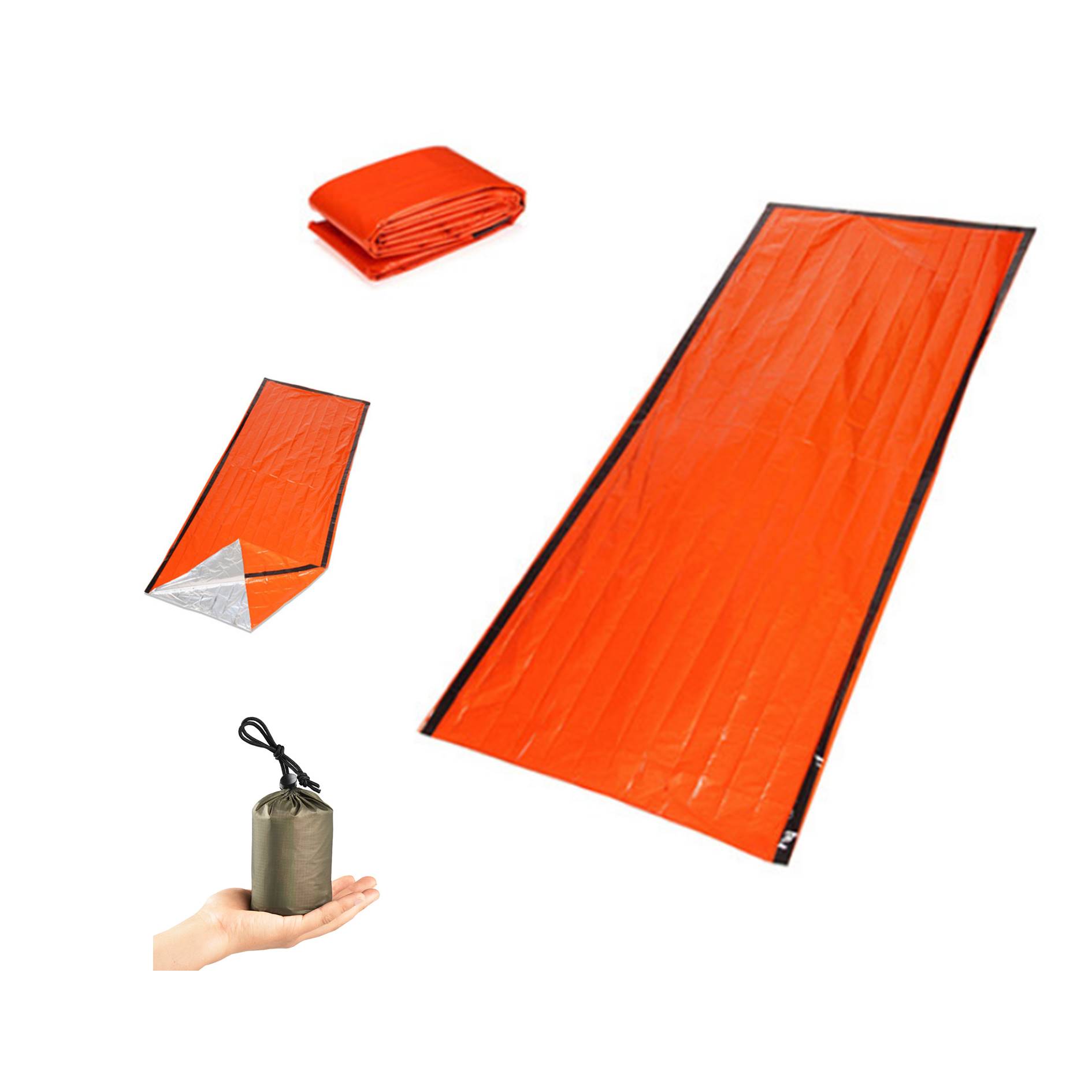 PE Aluminum Film Tent Emergency Sleeping Bag 2