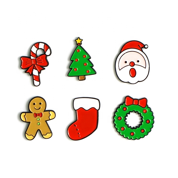 Christmas Lapel Pin Soft Enamel 2