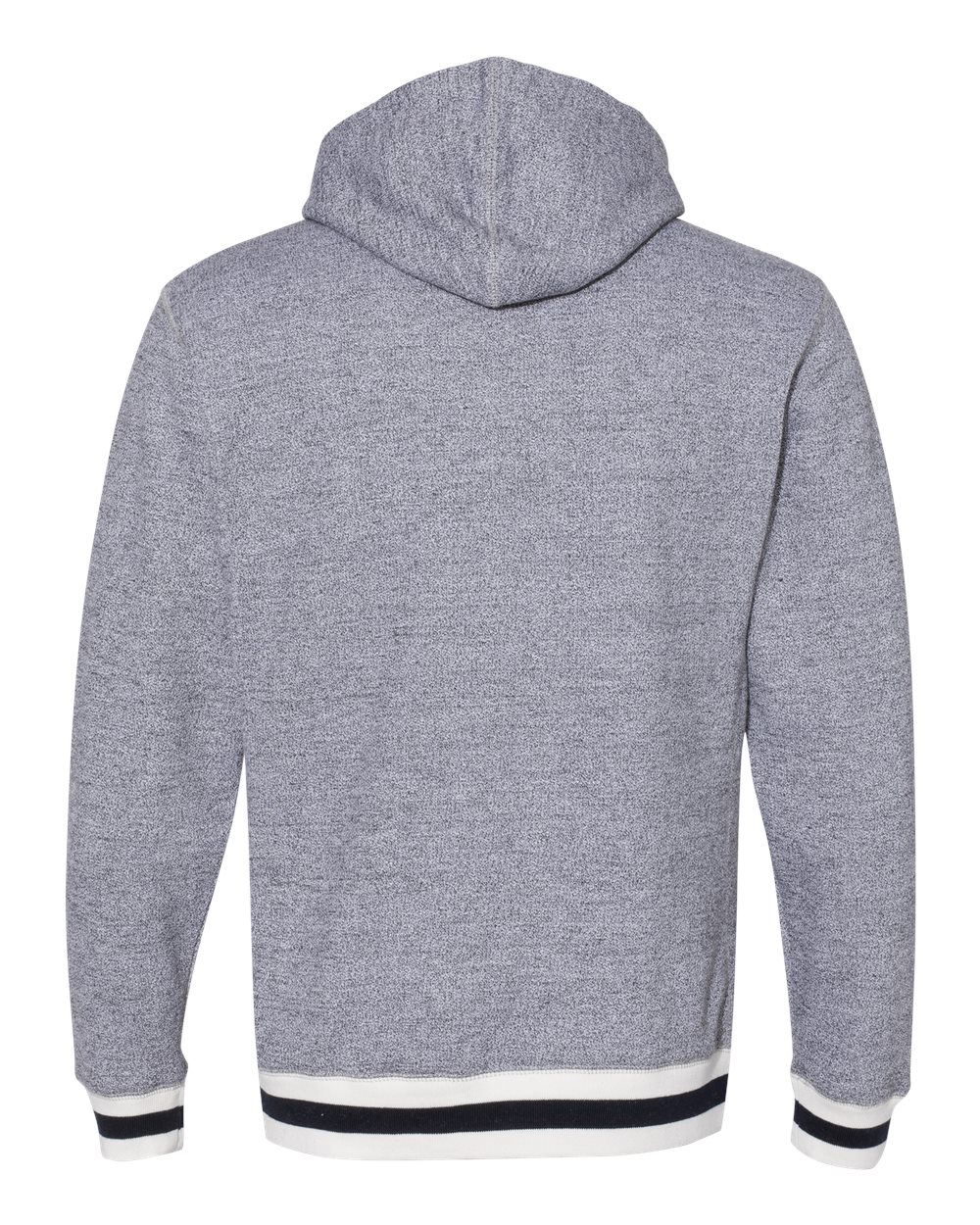 Unisex Peppered Fleece Lapover Hooded Sweatshirt - 8701 19