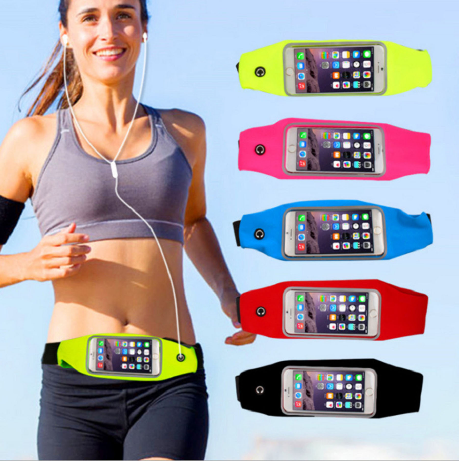 Adjustable Nylon Running Armband with Custom Print 6