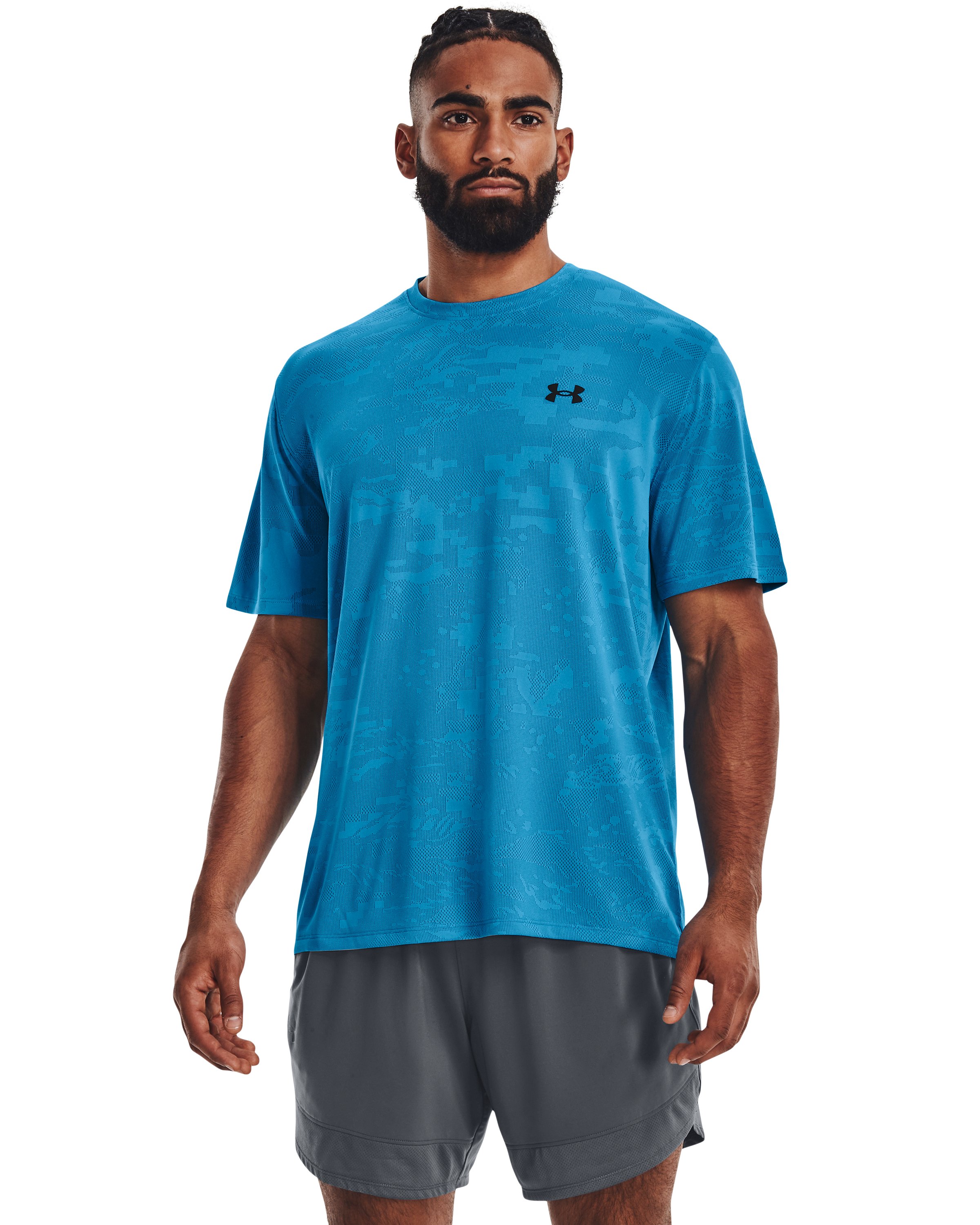 UA Vent Camo Men's Training Short Sleeve 7