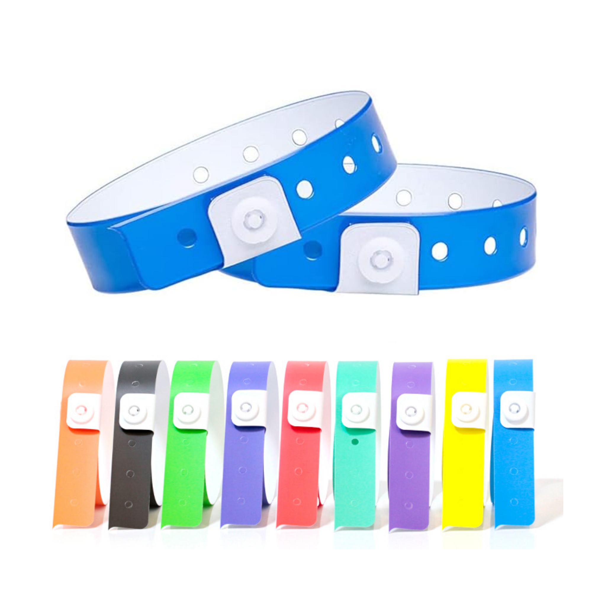 Disposable Neon Plastic Wristband 100 Pack 6
