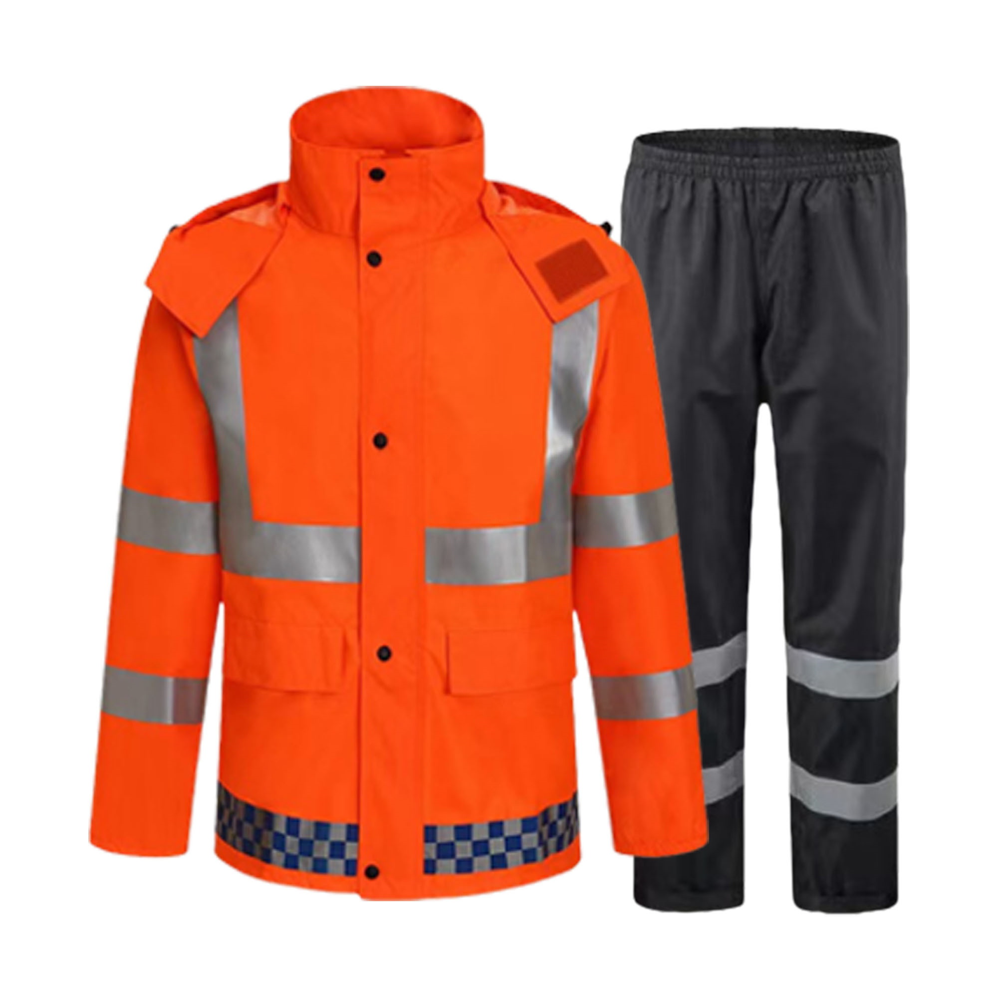 High Visibility Safety Raincoat Suit 9
