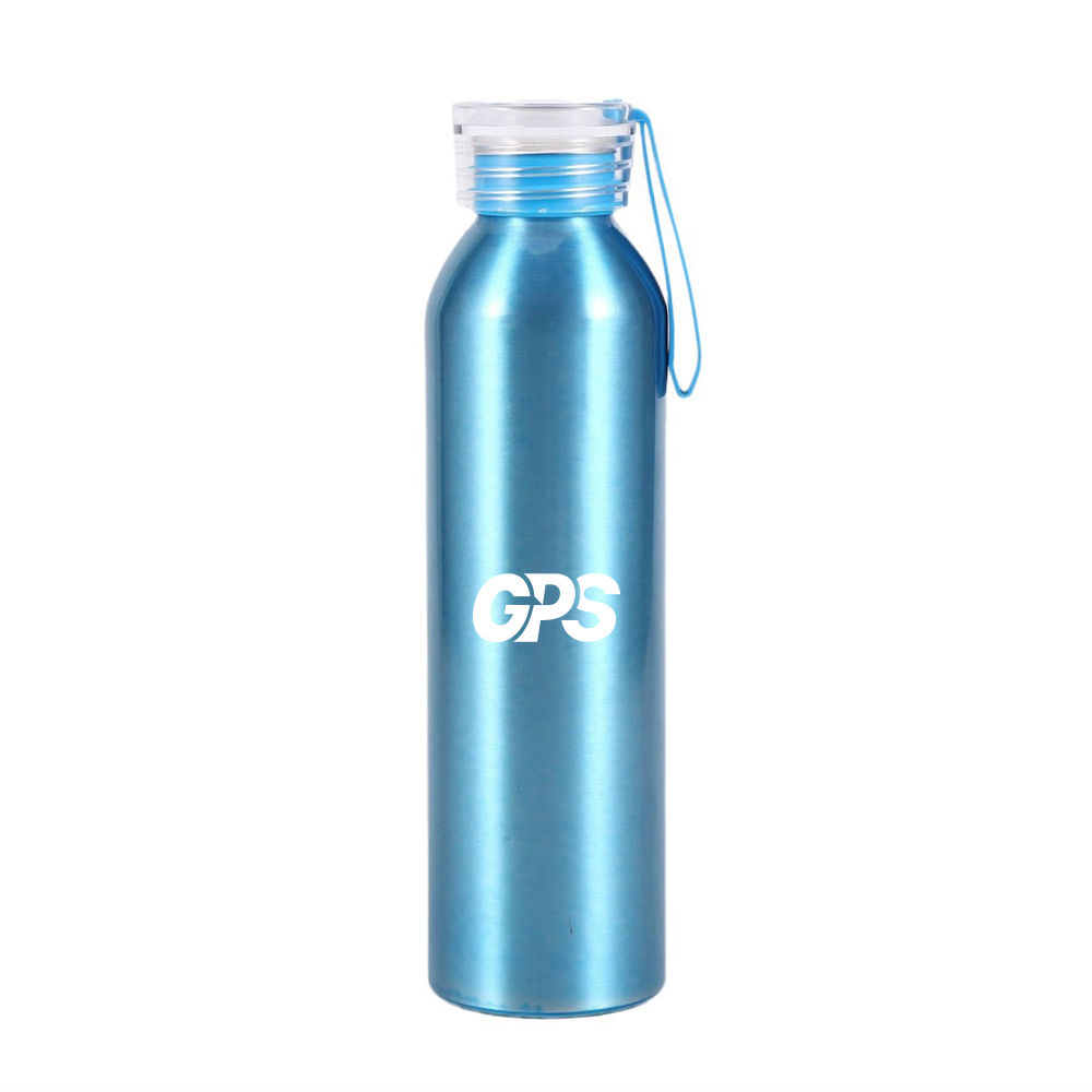 600ml Customized Aluminum Sport Water Bottle With Lid, custom water bottle with logo imprint 3