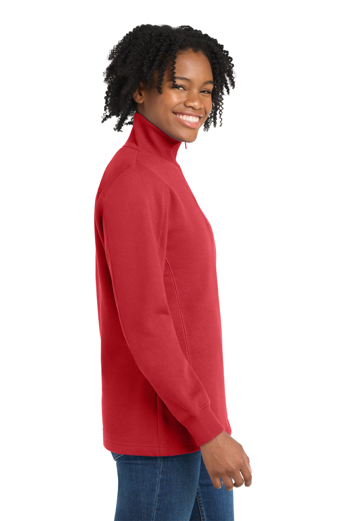 Sport-Tek Women's 1/4-Zip Sweatshirt. LST253 25